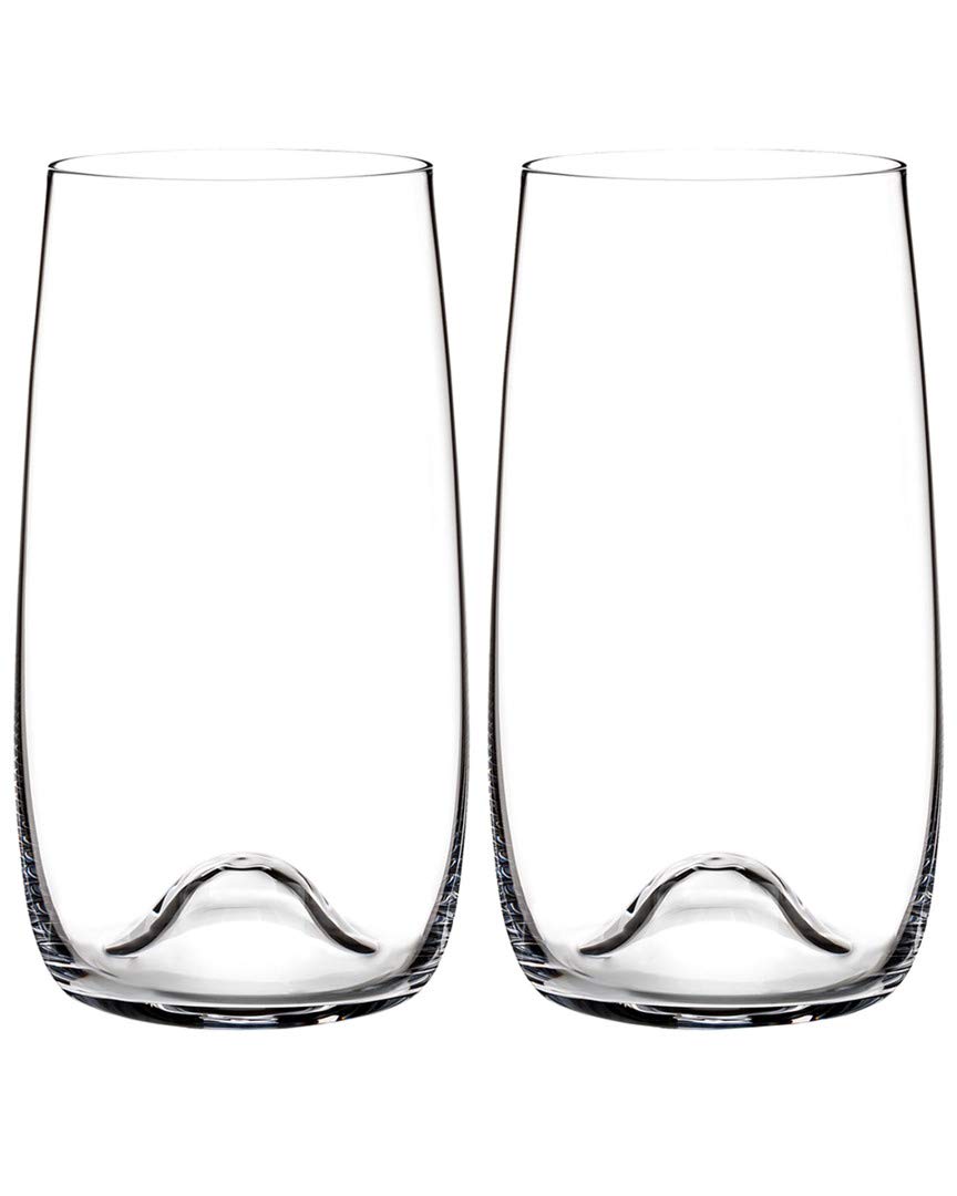 Waterford Crystal Set of 2 Elegant Highball Glasses - Perfect for Cocktails, Iced Tea & Entertaining Guests
