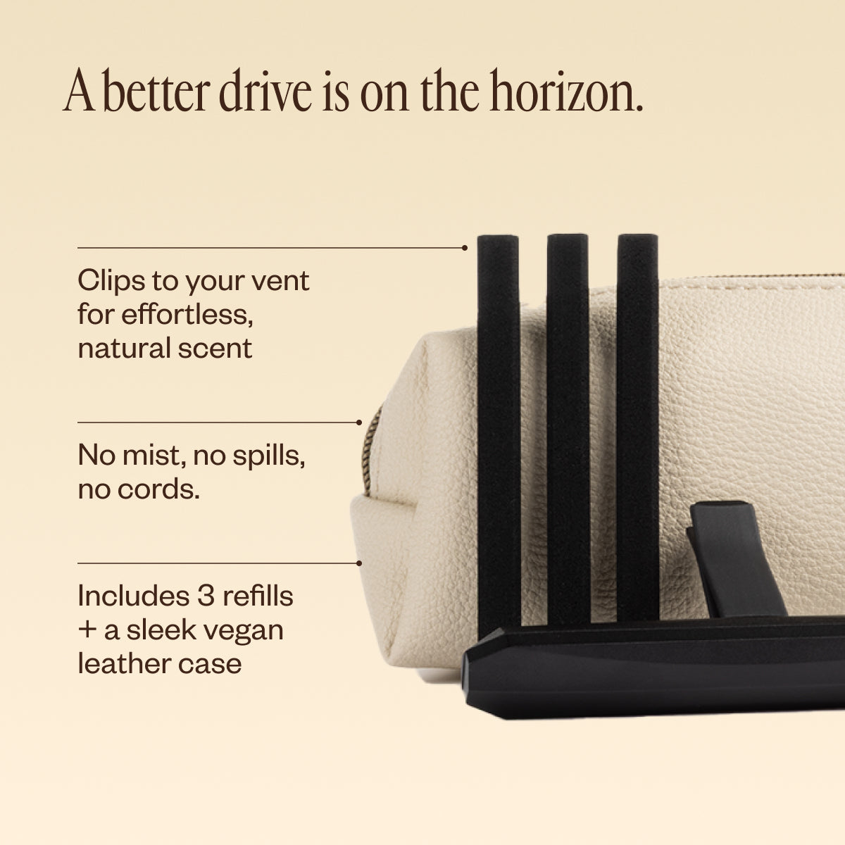 Aroma Horizon Passive Car Diffuser - Essential Oil Air Freshener for Vehicles | Perfect for Home, Office & Travel Use