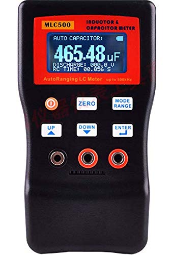 5 Digit Auto-Ranging LC Meter MLC500 - Capacitance & Inductance Tester (0.00pF-100.000mF, 0.000uH-100.000H) with LC/RC Oscillation & USB - Perfect for Electronics Testing, Circuit Design, and Component Measurement