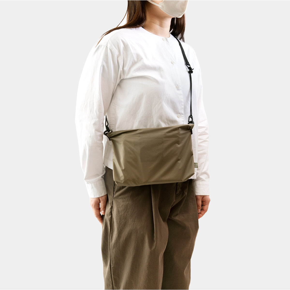 TRAVELER'S COMPANY Traveler's Factory x TO&FRO Small Olive Shoulder Bag - Perfect for Daily Commute, Travel & Outdoor Adventures