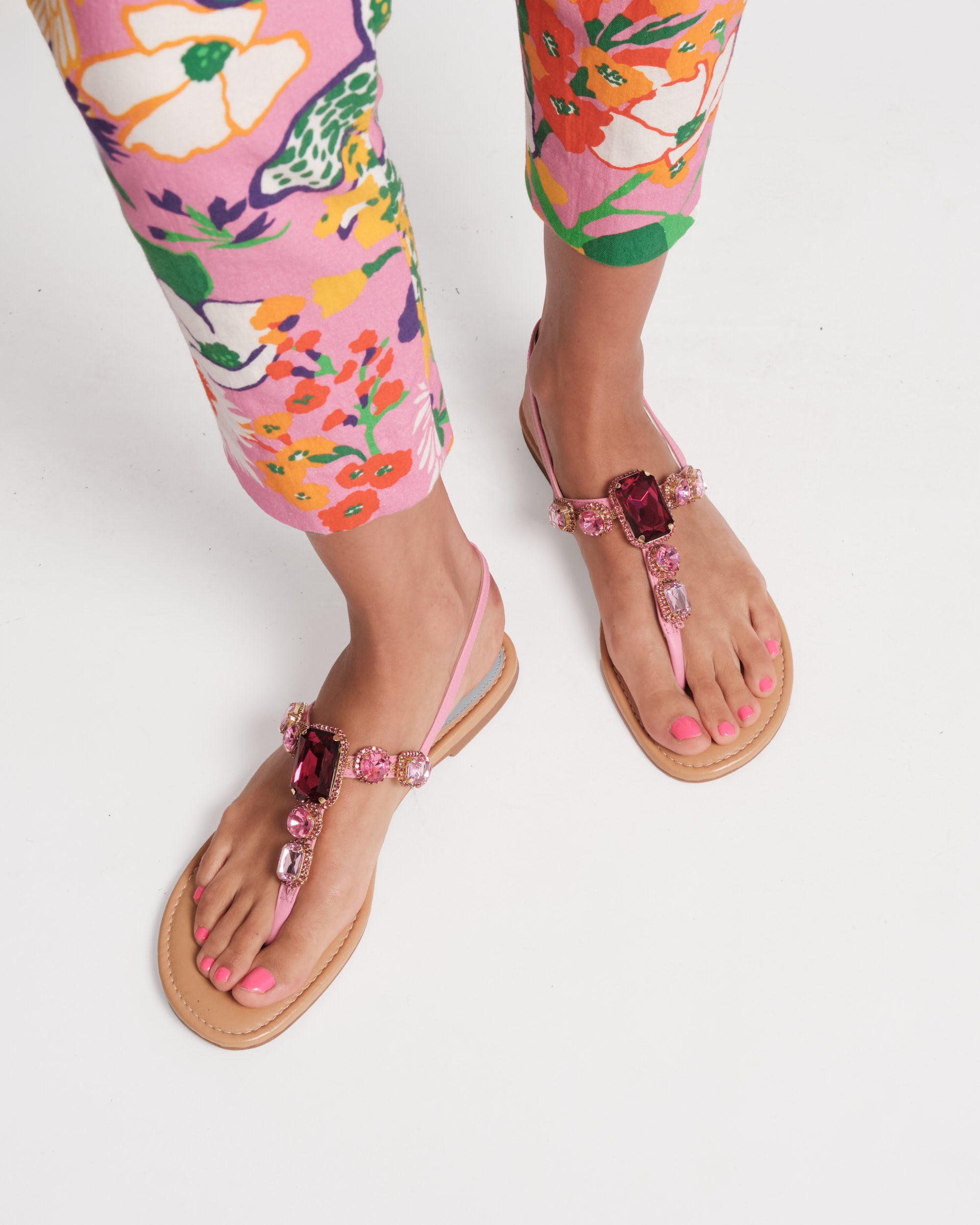 Tillie Women's Pink Sandals - Comfortable Casual Summer Beach Shoes for Outdoor Walking & Vacation