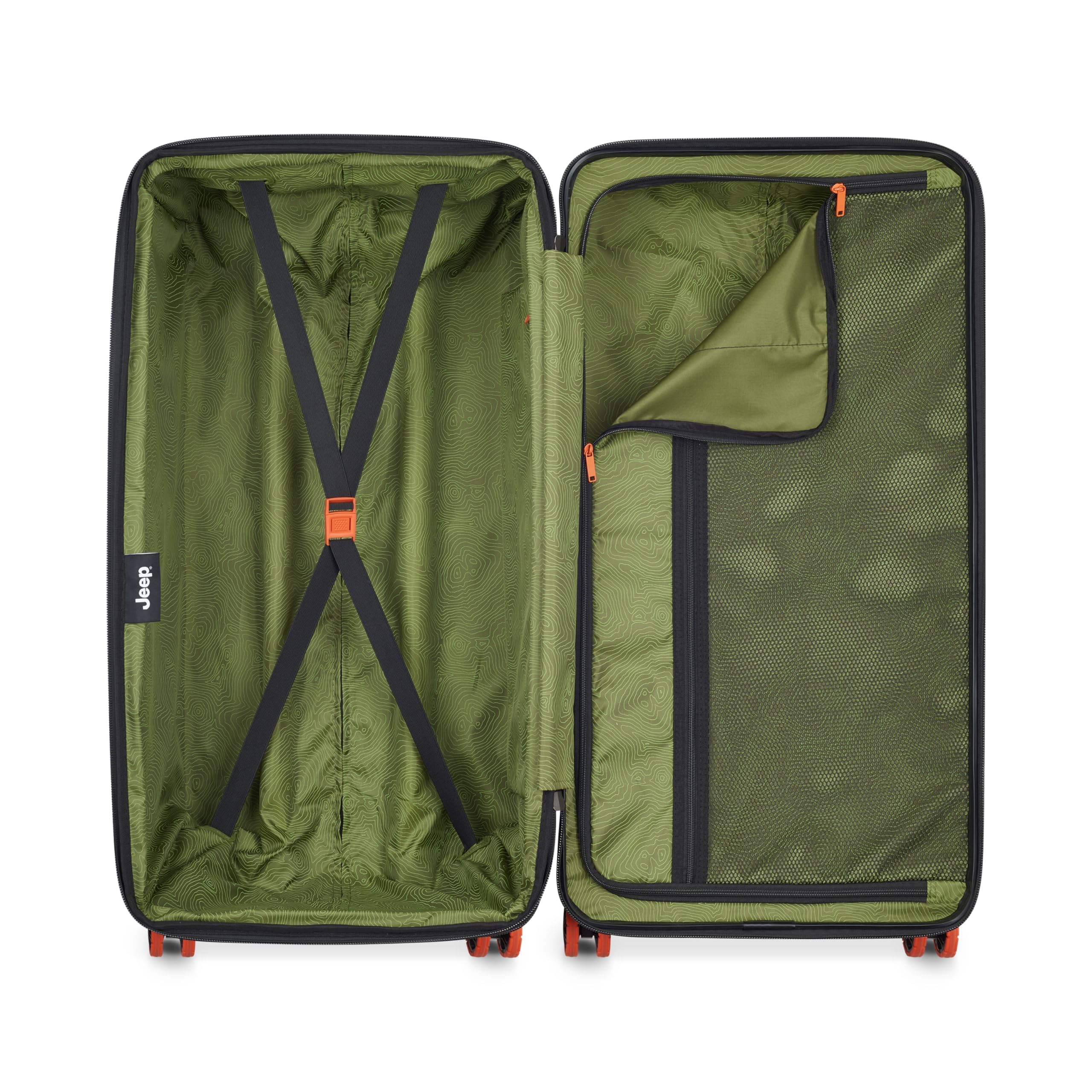 Jeep JH002B Expandable Hardside Spinner Wheel Luggage - Durable Suitcase for Travel, Business Trips & Vacations