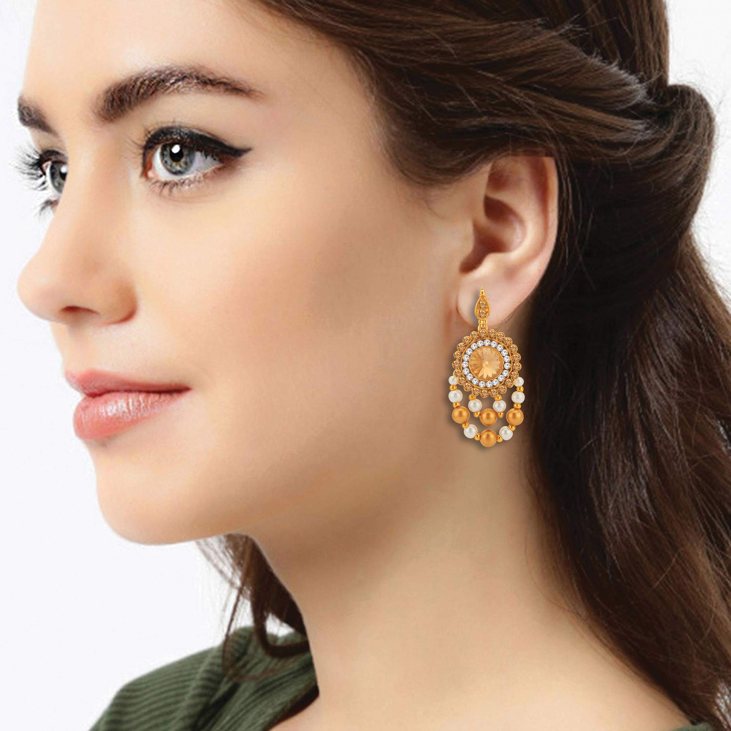 Elegant Indian Traditional Wedding Jewelry Set - Necklace & Earrings for Women | Perfect Gift for Brides, Festivals & Special Occasions