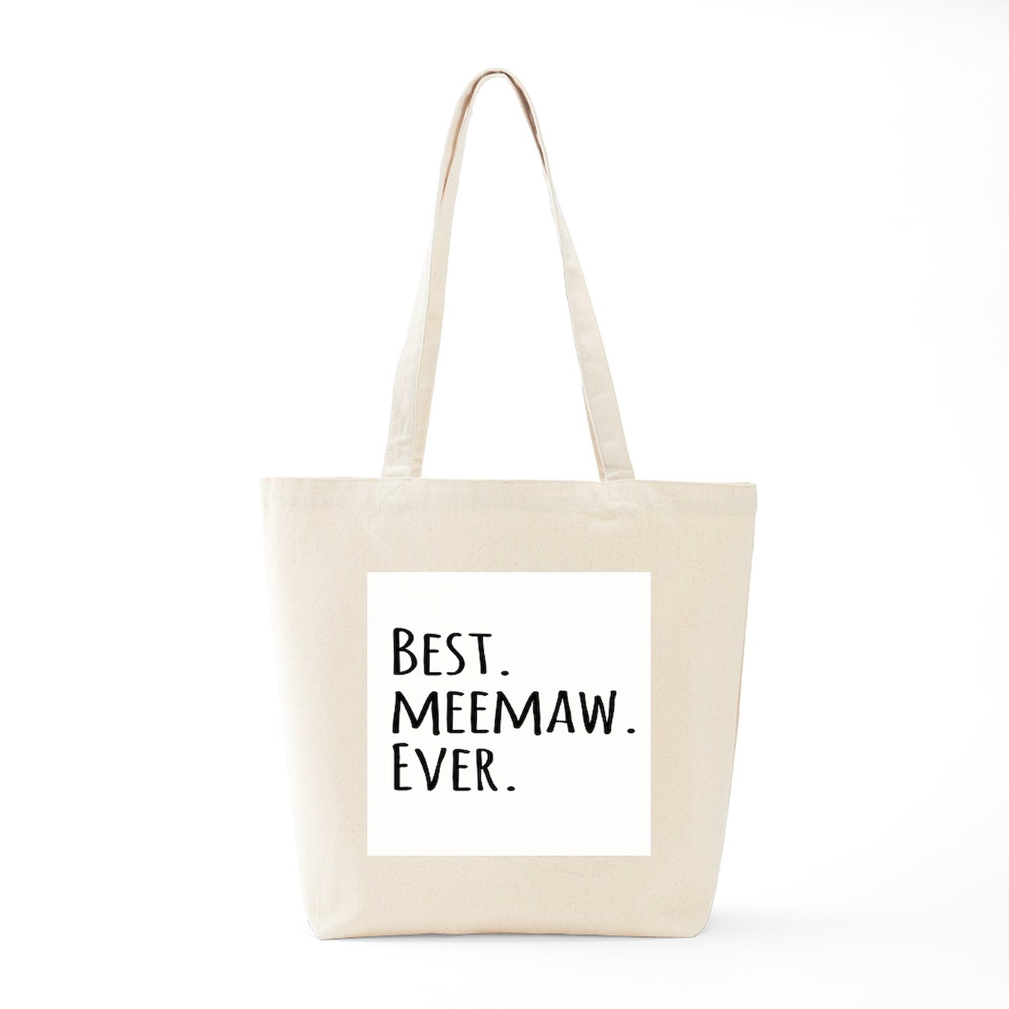 Best Meemaw Ever Tote Bag - Natural Canvas Reusable Shopping Bag for Groceries, Beach & Everyday Use | CafePress