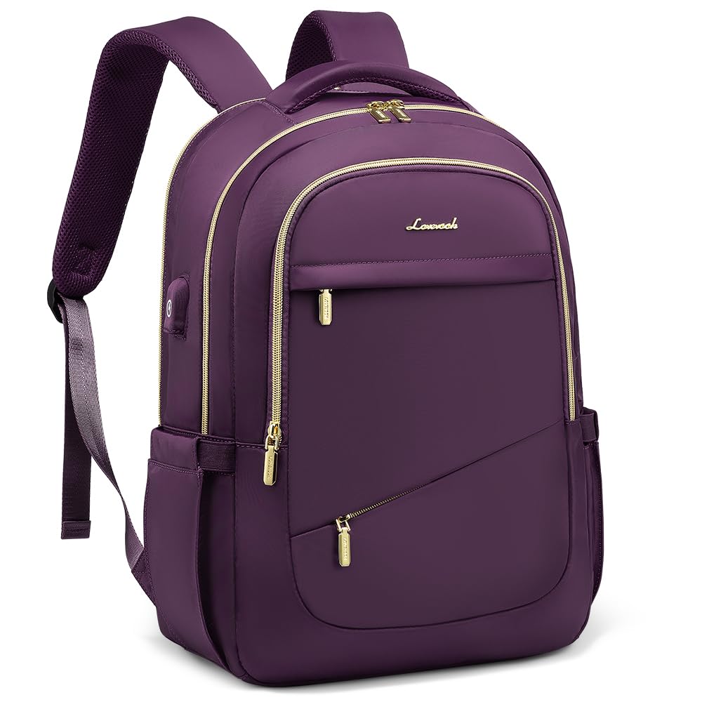 LOVEVOOK Slim Laptop Backpack for Women - Stylish Business Backpack with Separate 15.6