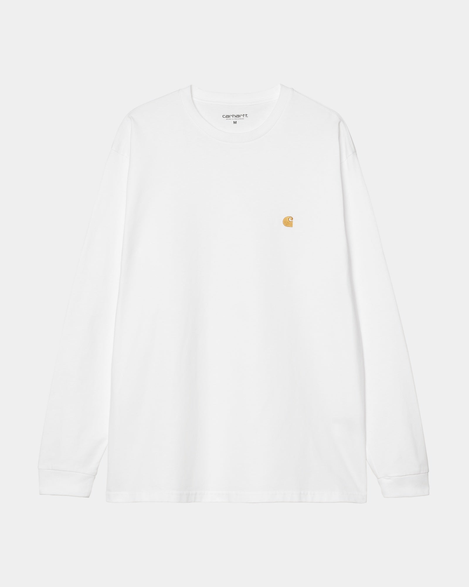 Chase Long Sleeve T-Shirt for Men & Women | Soft Cotton Crewneck Shirt in White | Perfect for Casual Wear, Layering & Everyday Outfits