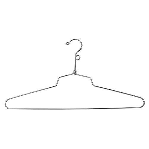 100 Metal Hangers for Dress Shirts, Pants, and Clothes - 16
