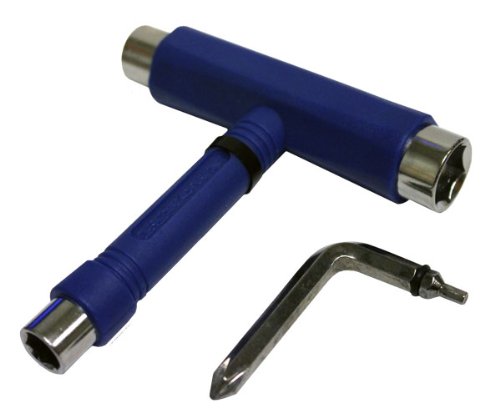 Krown Skateboard T-Tool - All-in-One Multi-Function Skateboard Tool for Adjusting Trucks, Wheels & Bearings | Perfect for Skateboard Maintenance & On-the-Go Repairs