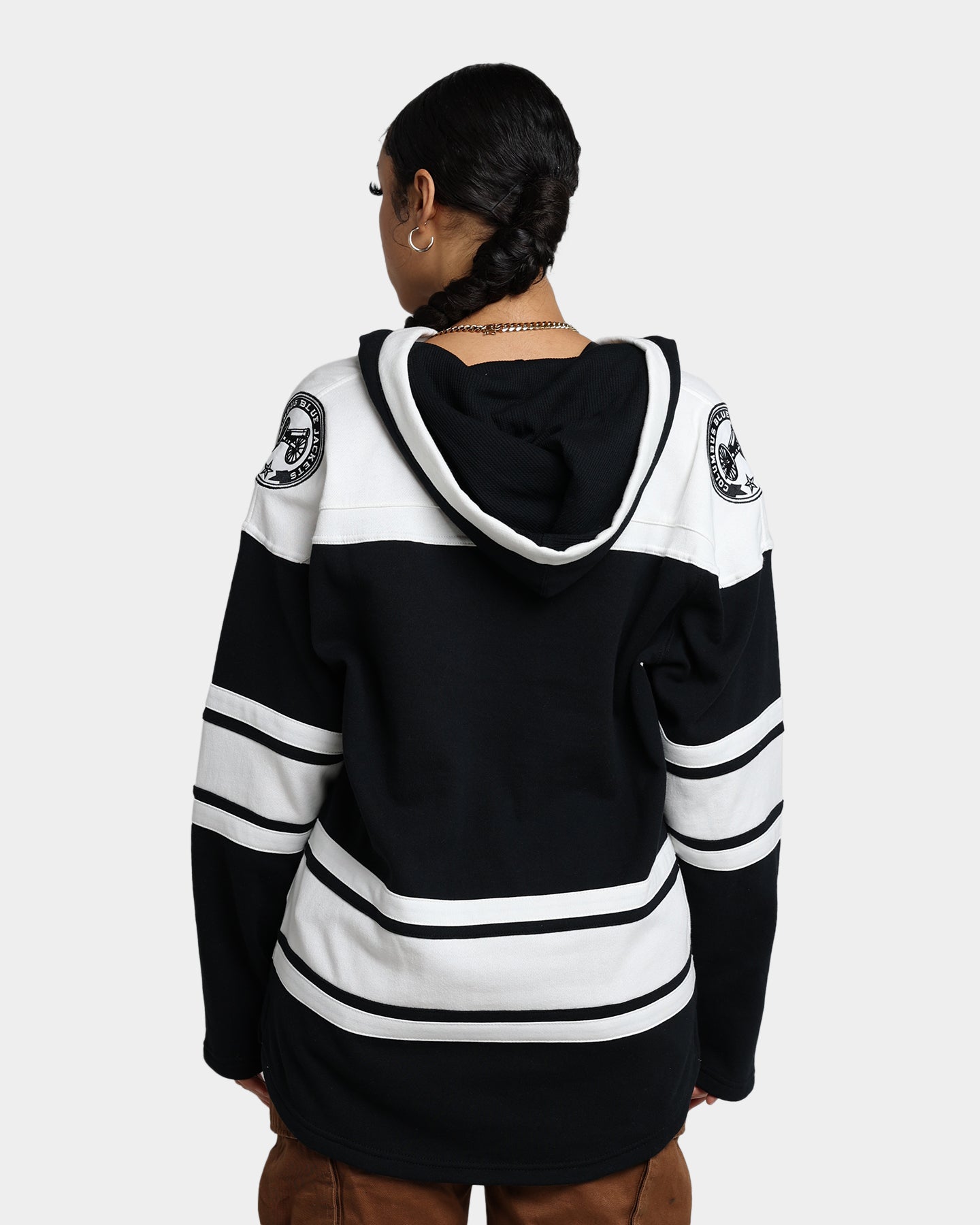 47 Brand Columbus Blue Jackets Superior Lacer Hoodie - Jet Black NHL Fan Apparel for Men & Women - Perfect for Game Day & Casual Wear