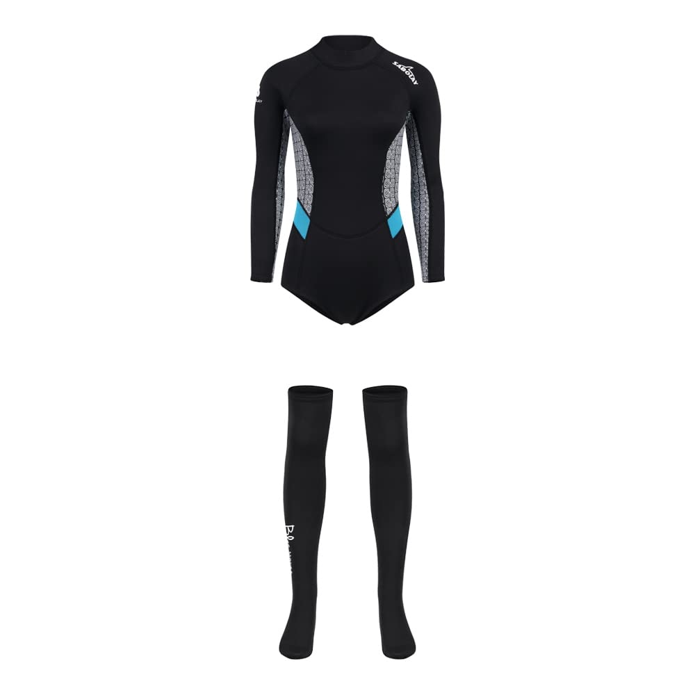 Women's 2mm Neoprene Wetsuit for Cold Water - Perfect for Swimming, Surfing & Snorkeling - Ideal for Winter Surfing, Scuba Diving & Water Sports