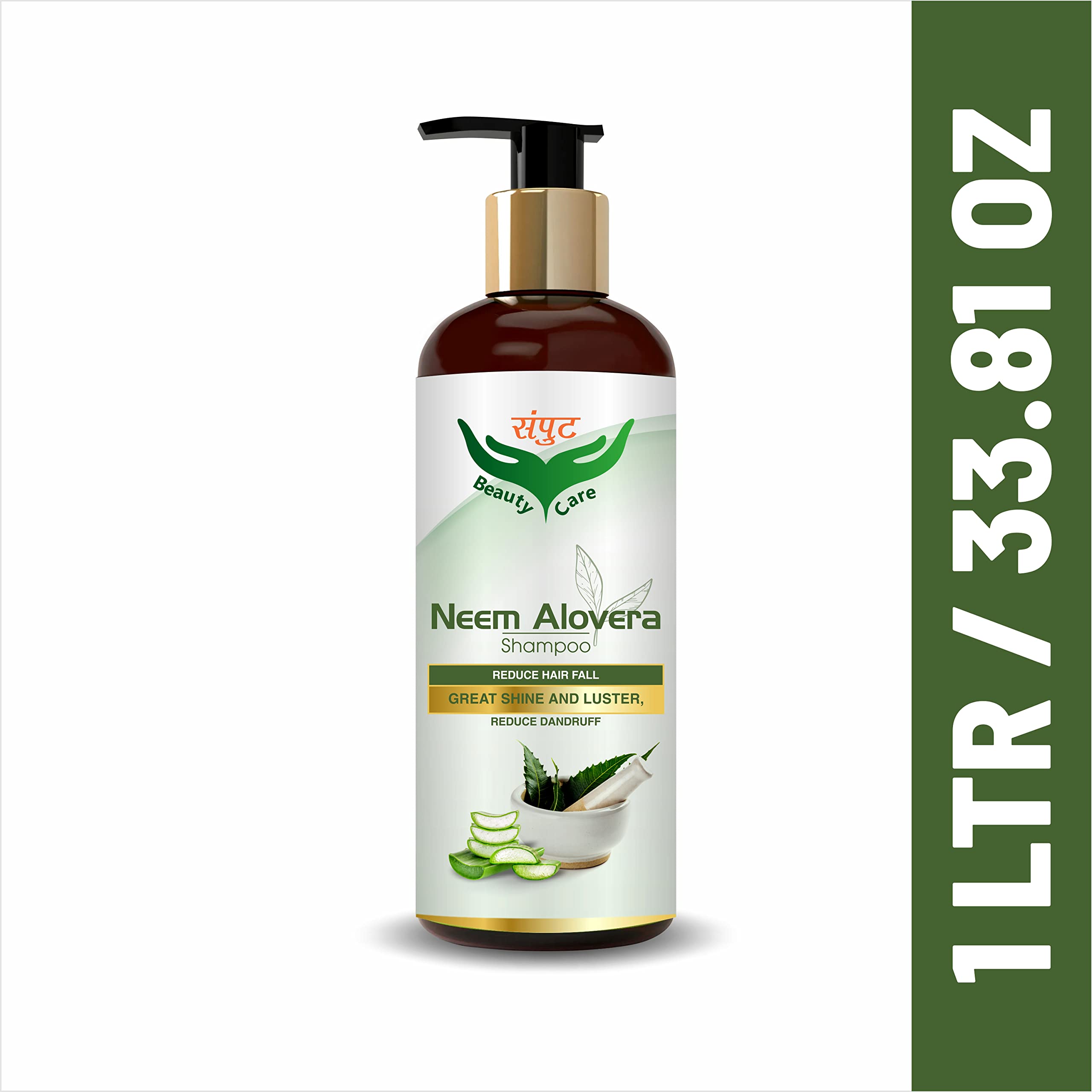 Samput Beauty Care Neem & Aloe Vera Shampoo for Dandruff Control - Prevents Hair Loss, Strengthens Hair Follicles for Men & Women (250ml) | Ideal for Daily Use & Scalp Care