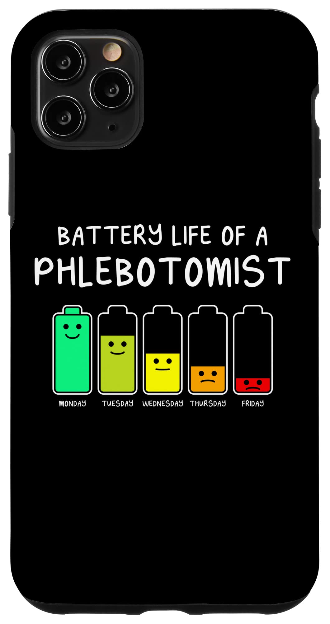 iPhone 11 Pro Max Case - Funny Phlebotomy Humor Design with Long Battery Life | Perfect Gift for Medical Students & Phlebotomists | Durable Protection for Daily Use & Work