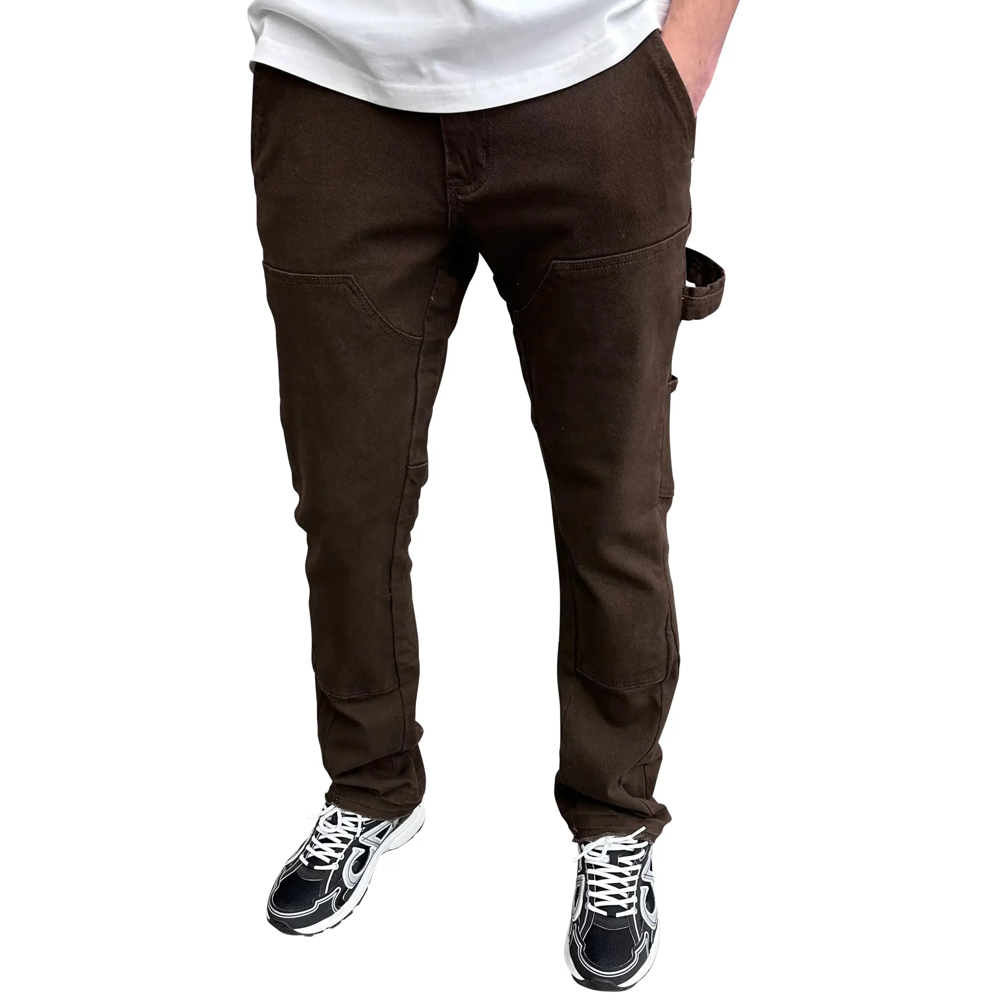 SIARR Rio Jeans for Women - High Waist Stretch Denim Pants in Brown | Comfortable & Stylish for Casual Wear, Office & Night Out