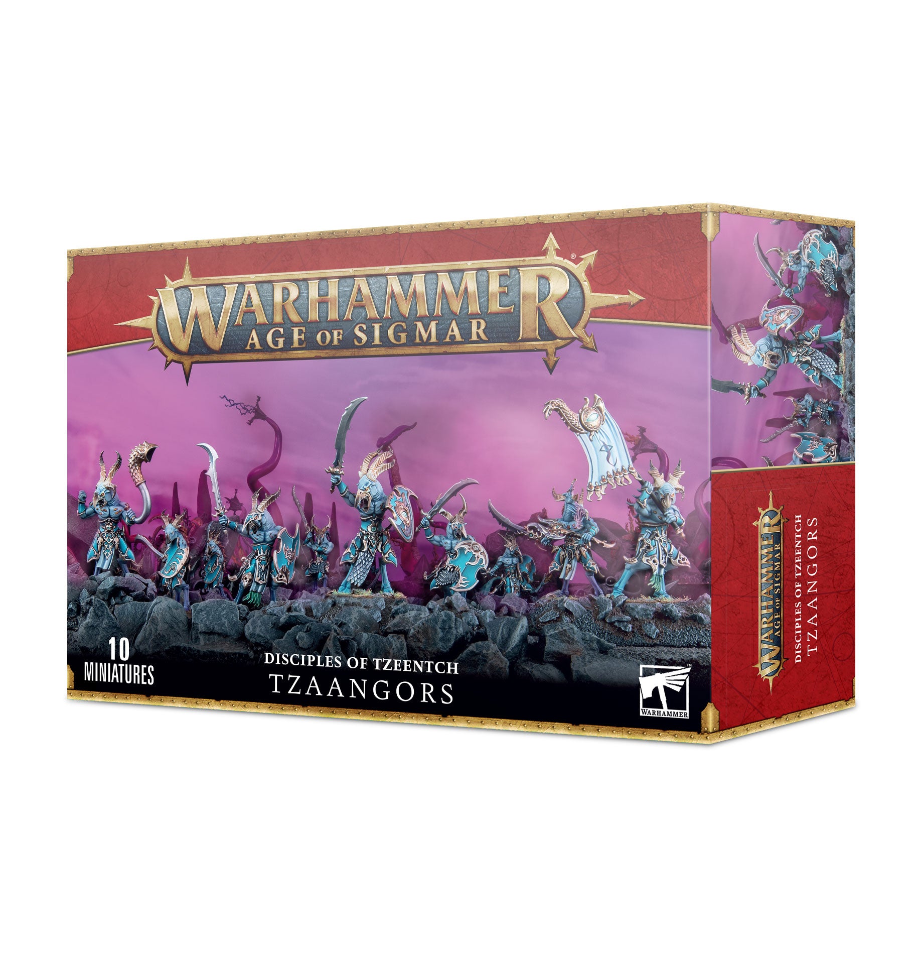 Age of Sigmar Disciples of Tzeentch: Tzaangors Chaos Warriors - Fantasy Tabletop Miniatures for Warhammer Gaming & Collecting
