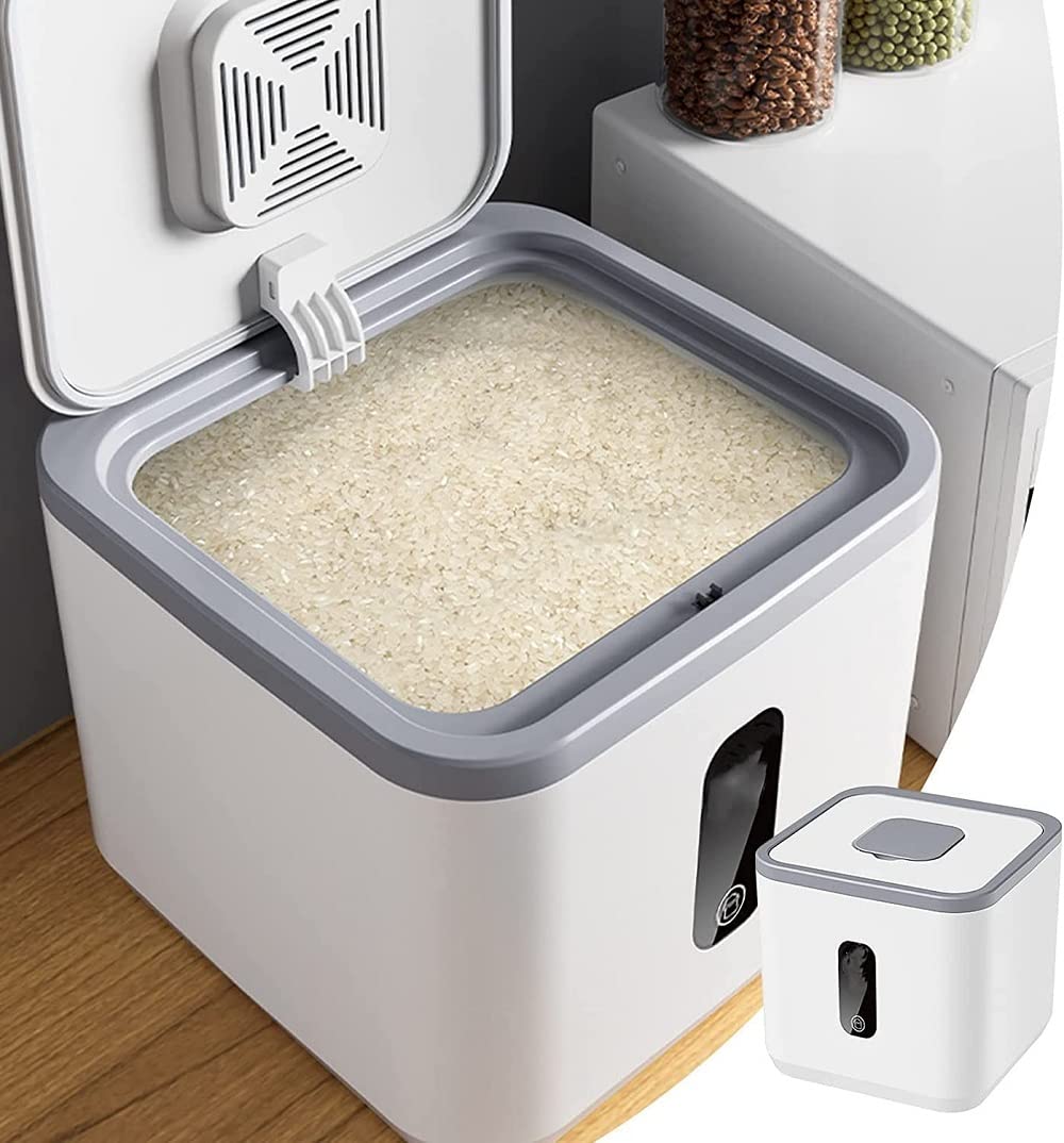 Yealise Airtight Storage Container for Rice, Flour & Pet Food - Kitchen & Pantry Organizer