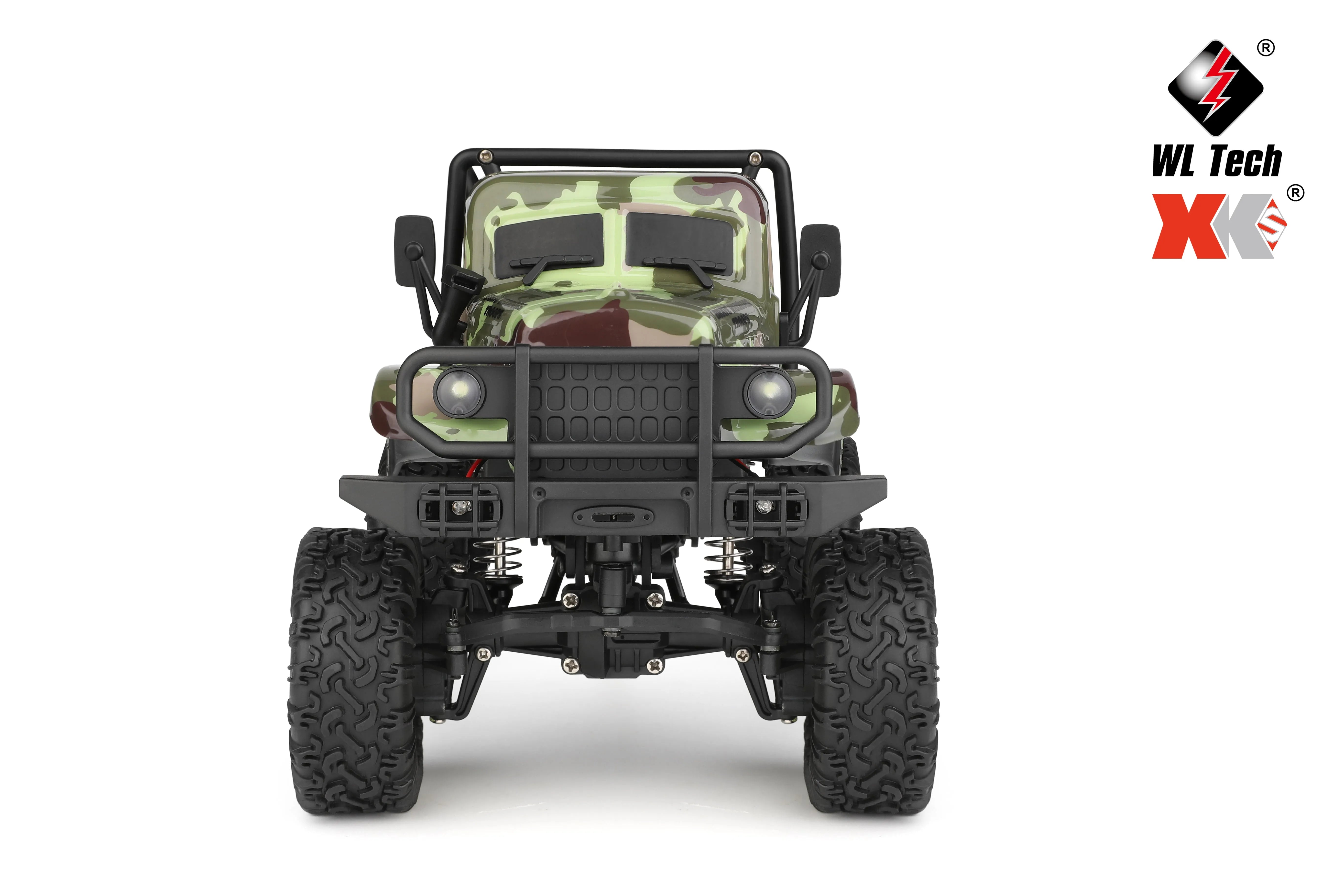 WLTOYS 184021 1/18 Scale 4WD RC Crawler Car with LED Lights, 2-Speed Transmission & Camo Shell - Off-Road Adventure Vehicle for Kids and Adults, Perfect for Rock Crawling, Trail Driving and Backyard Racing