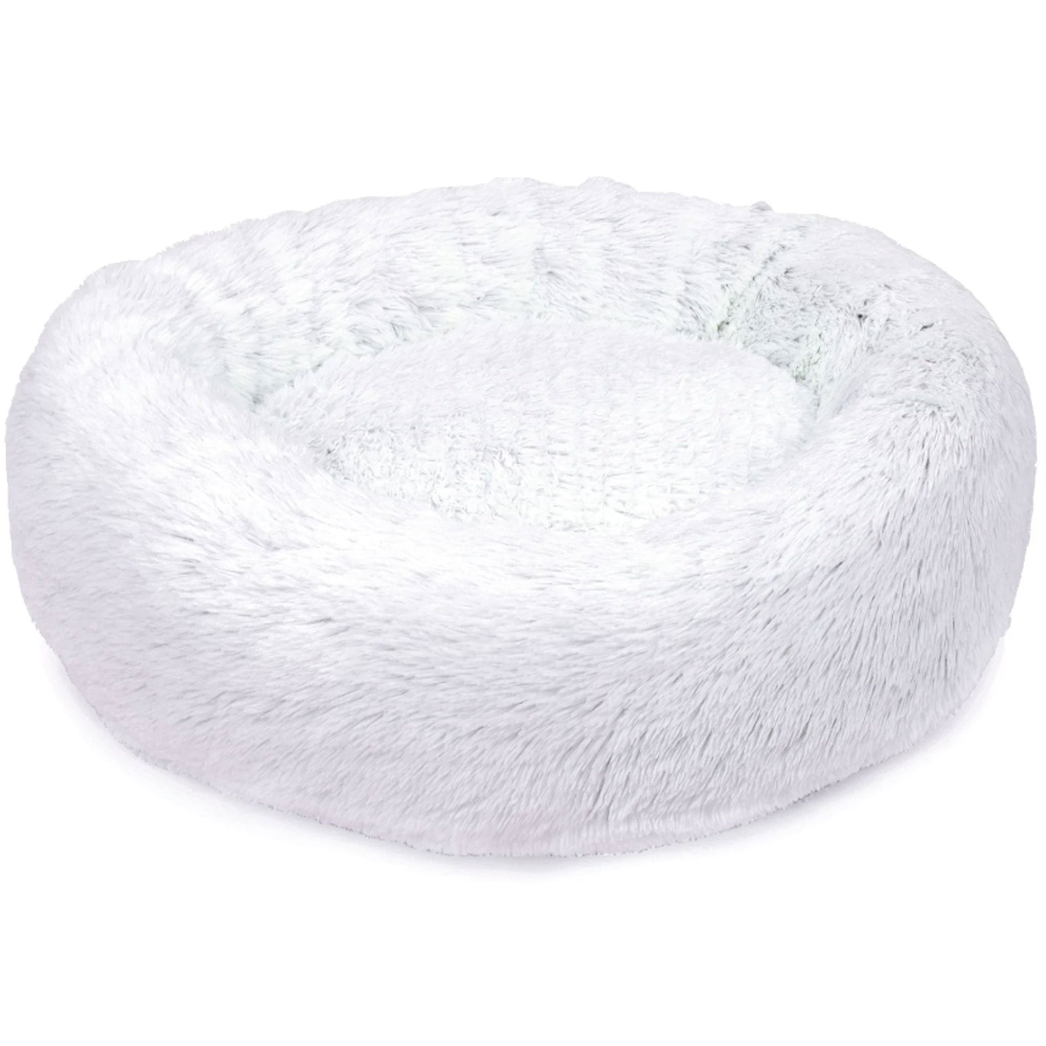 Jax & Bones Donut Arctic Shag Dog Bed - Ultra Plush Orthopedic Pet Bed for Small, Medium & Large Dogs - Perfect for Crates, Living Rooms & Bedrooms