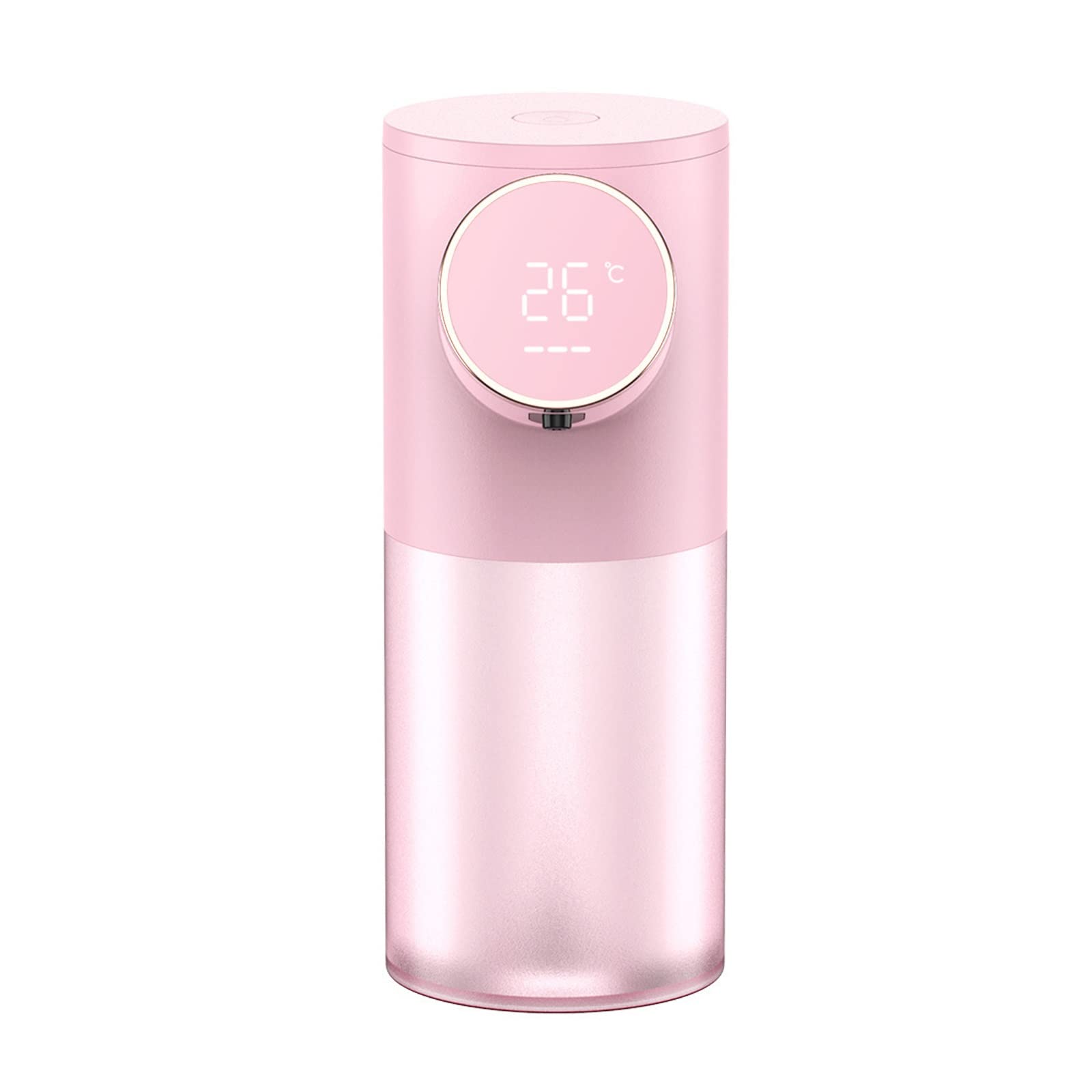 Premium 320ml Touchless Automatic Soap Dispenser - Rechargeable Hands-Free Liquid Soap Dispenser for Bathroom, Kitchen & Hotel Use (Pink) - Hygienic Solution for Home, Office and Public Spaces