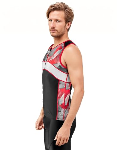 Black/Red Geo