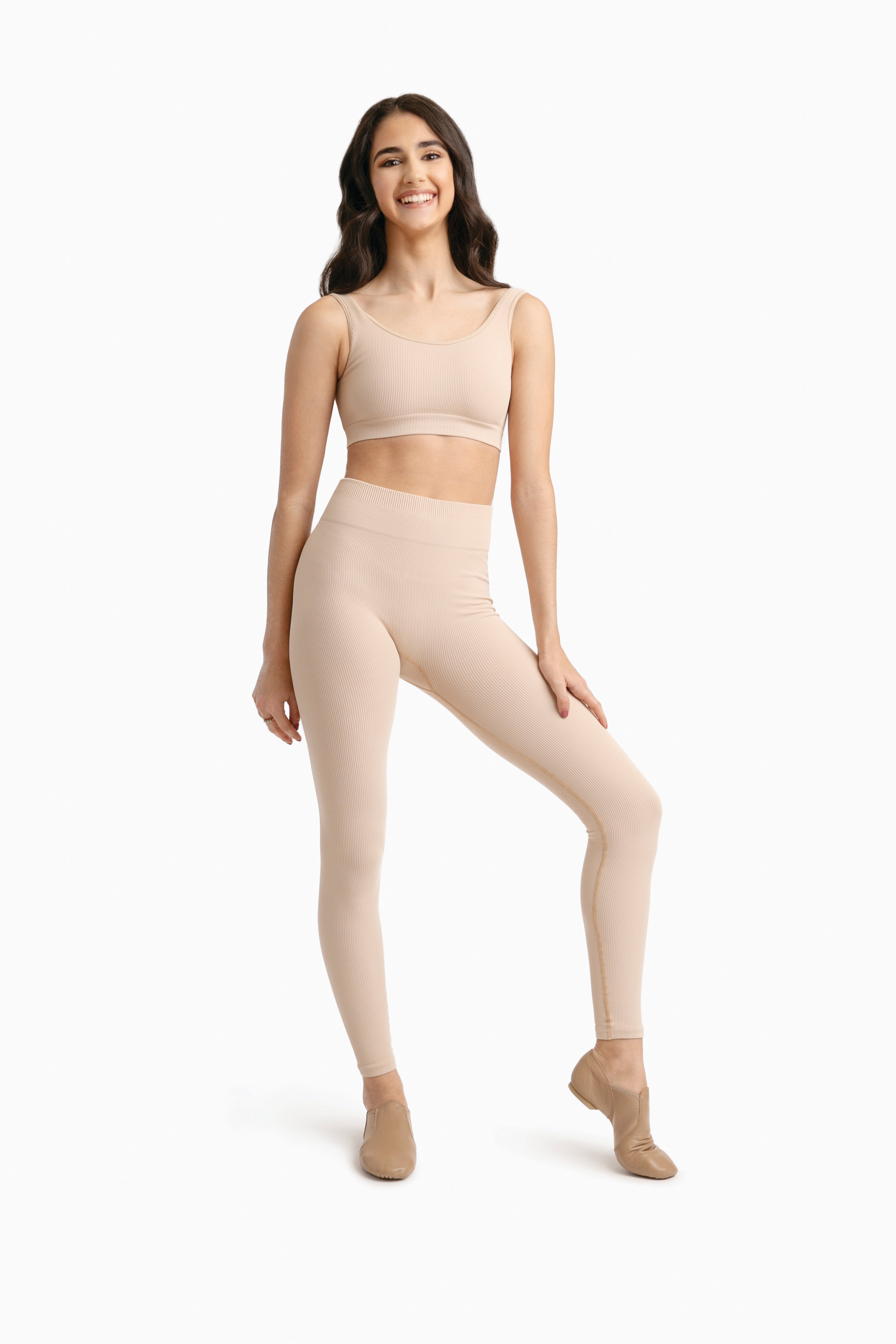 11378W Seamless Rib Bra Top - Wireless Comfort for Yoga, Workout & Everyday Wear - Soft Support for Active Women