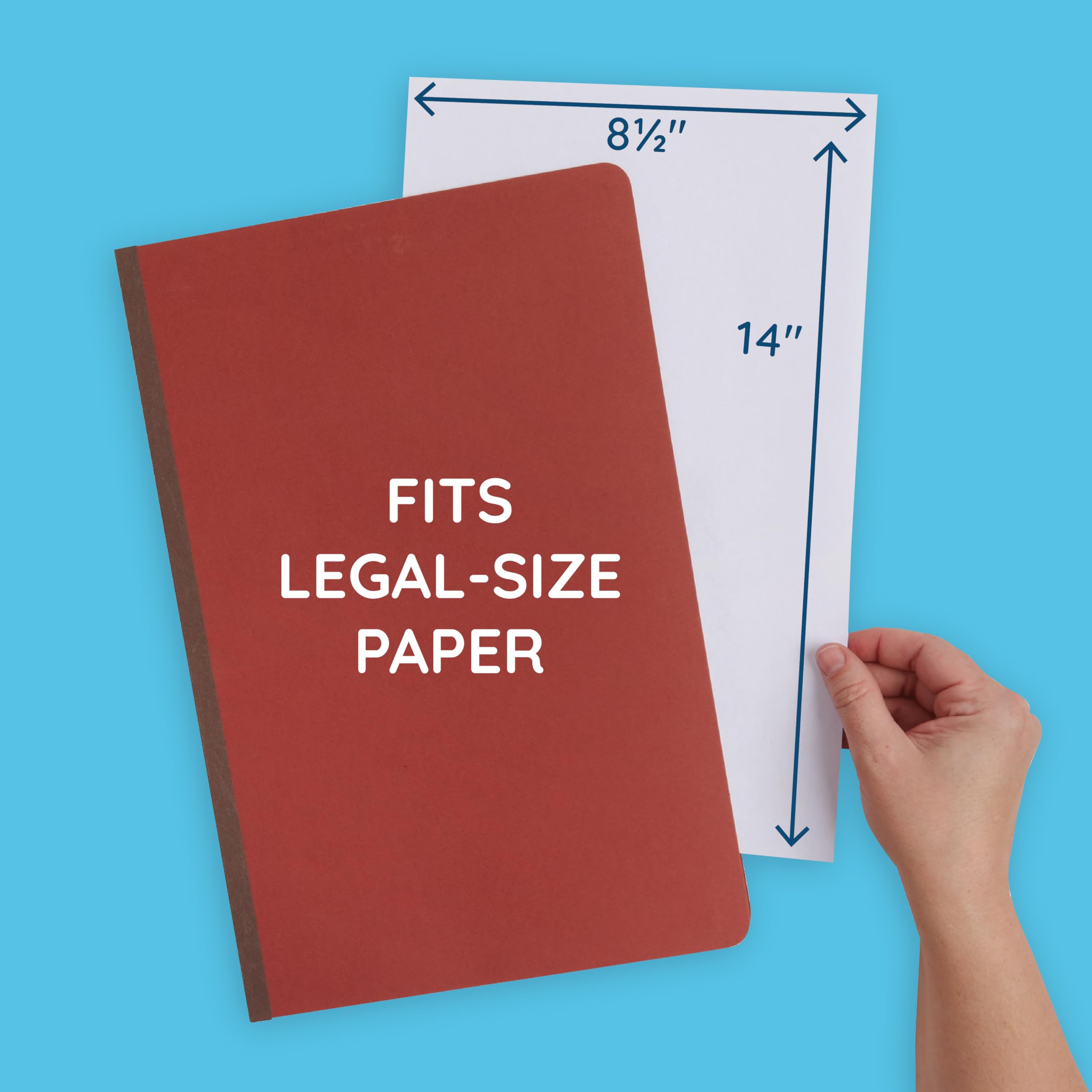 30 Legal Size Classification Folders with 2 Divider Pockets - 2 Inch Tyvek Expansion, Durable 2-Prong Fastener for Organizing Law Client Files & Office Documents - Red Brick - Perfect for Law Firms, Corporate Offices, and Document Management Systems
