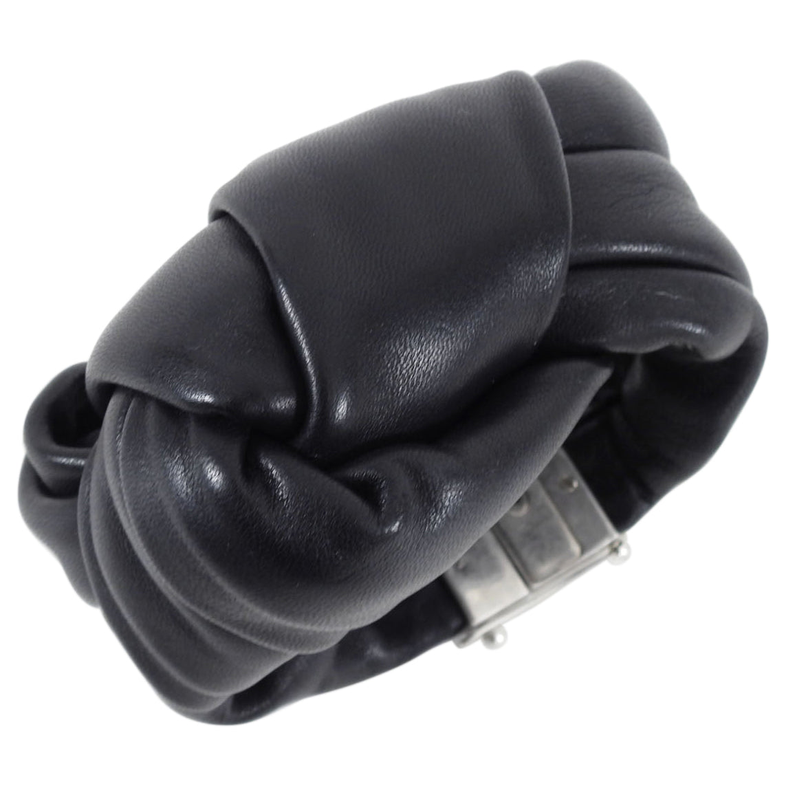 Celine Phoebe Philo Black Leather Knot Bracelet for Women - Stylish & Elegant Jewelry for Everyday Wear, Parties & Special Occasions