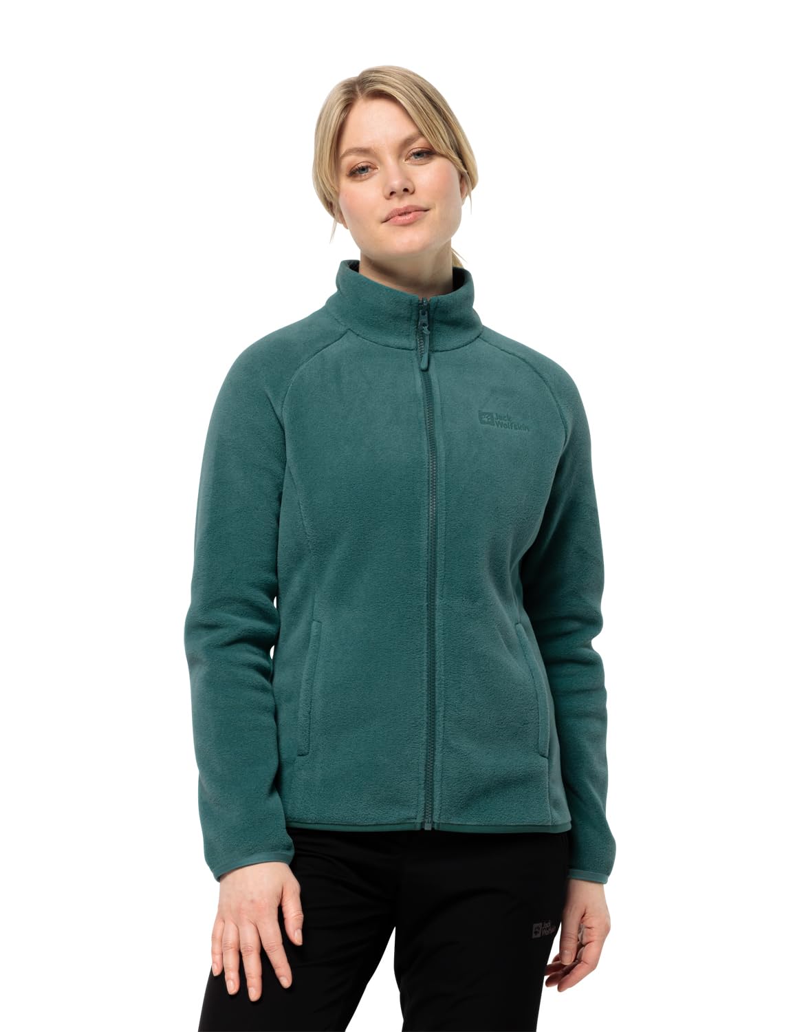Jack Wolfskin Moonrise Women's Fleece Jacket - Lightweight Warm Winter Pullover for Hiking, Camping & Outdoor Activities
