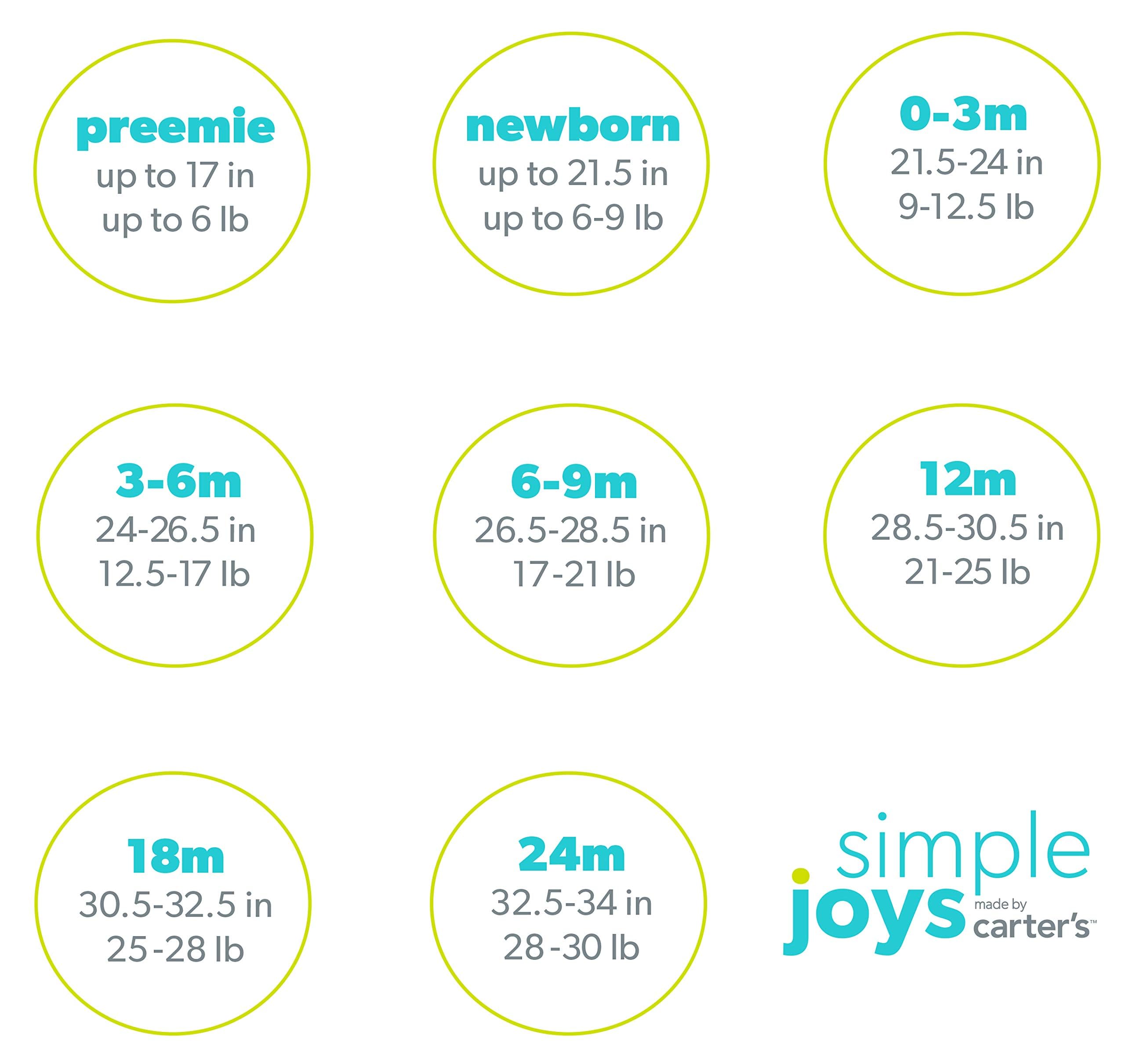 Simple Joys by Carter's Unisex Baby 4-Pack Fleece Pants - Soft & Warm Winter Sleepwear for Newborns & Toddlers - Perfect for Playtime, Naptime & Cold Weather Outings
