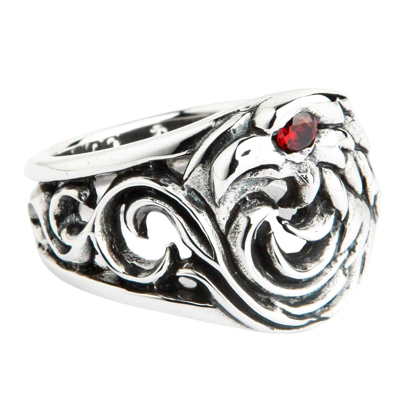 Harley Eagle Sterling Silver Biker Ring for Men - Handmade 925 Silver Motorcycle Jewelry - Perfect for Biker Gifts, Riders Accessories & Everyday Wear