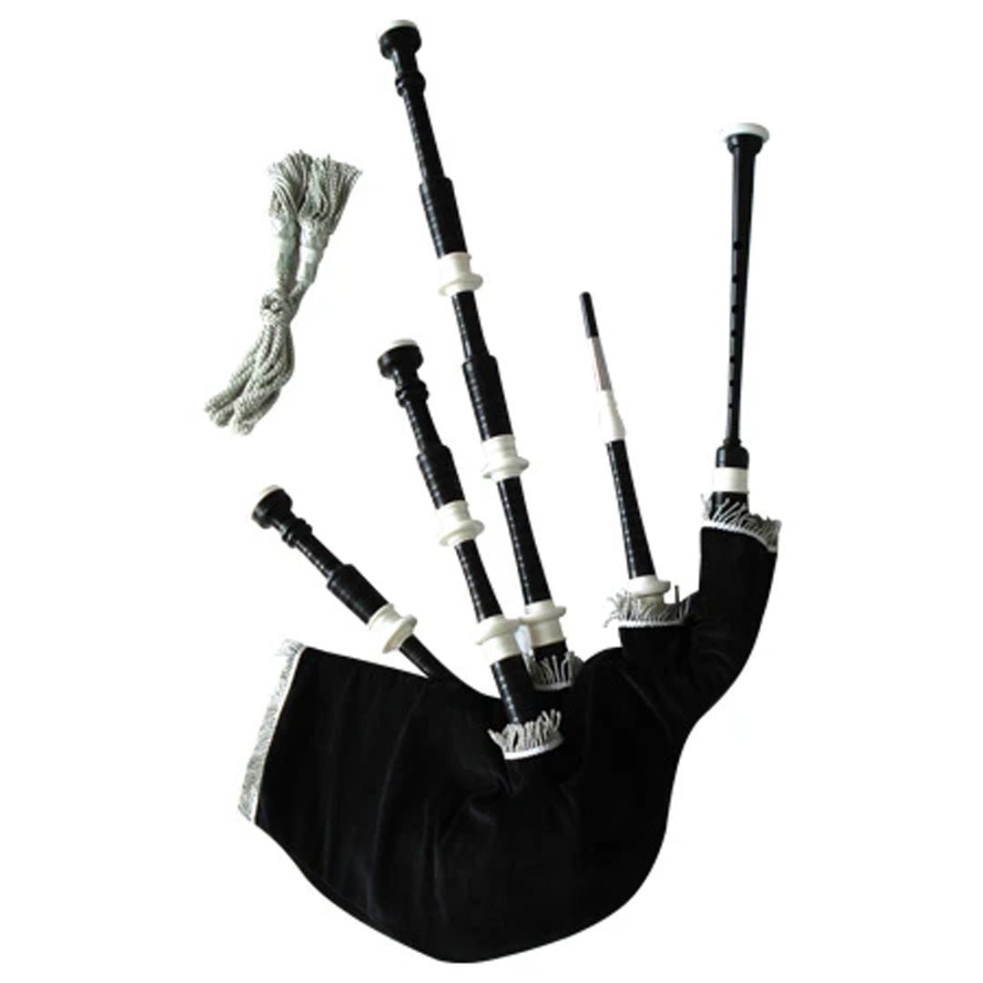 Premium African Blackwood Great Highland Bagpipe - Authentic Fully Imitation Scottish Bagpipes for Professional Performances & Traditional Events