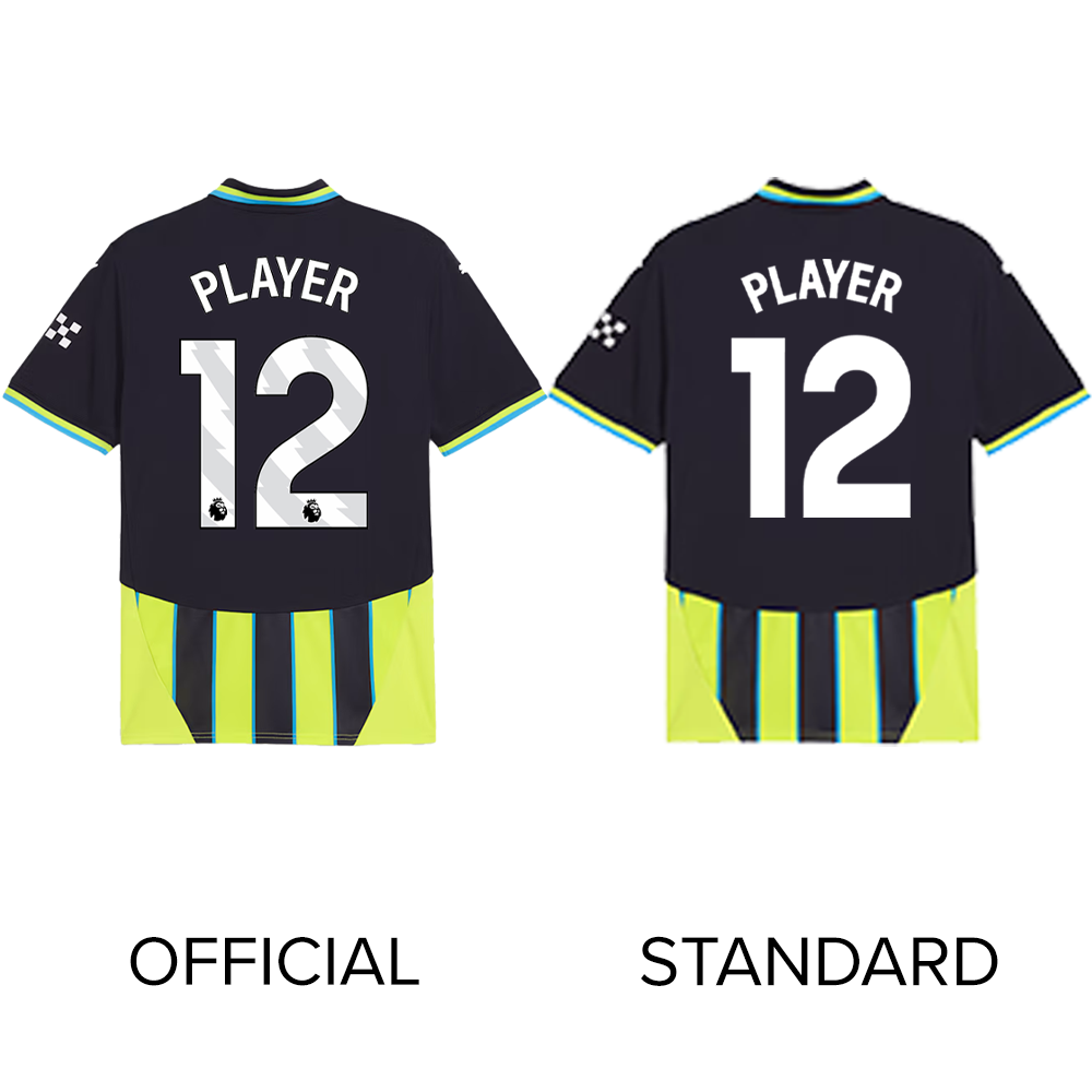Manchester City FC 2024/25 Youth Away Soccer Jersey - Official Replica Kit for Kids & Teens - Perfect for Matches, Training & Fan Support