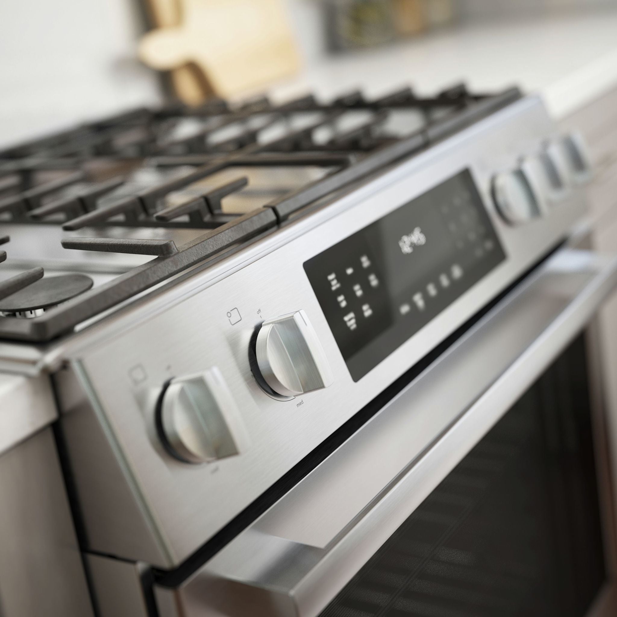 Bosch 30 Inch Slide-In Gas Range (HGI8056UC) - Stainless Steel, 5 Burners, Convection Oven - Perfect for Modern Kitchens & Professional Cooking