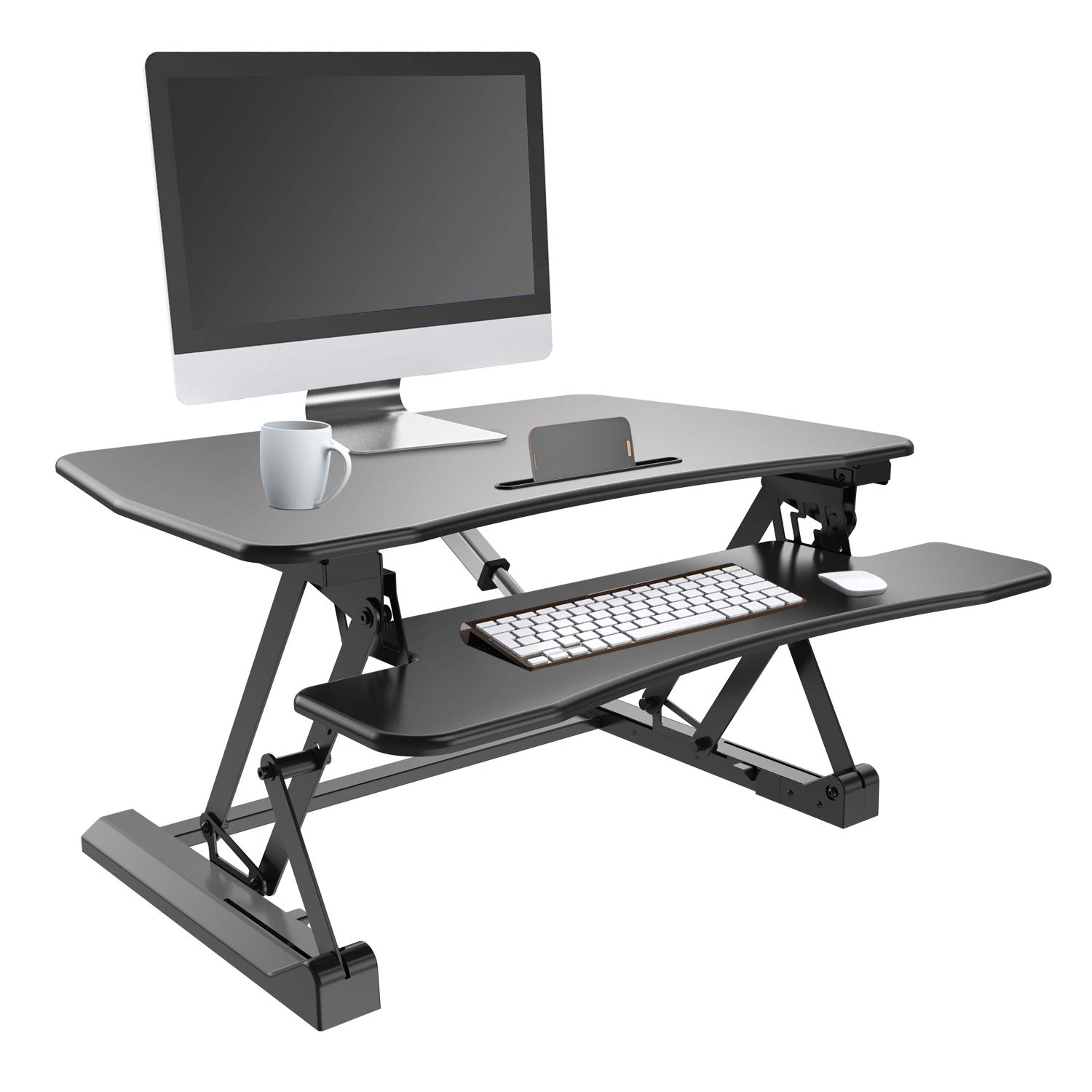 Electric Height Adjustable Standing Desk Converter - 35