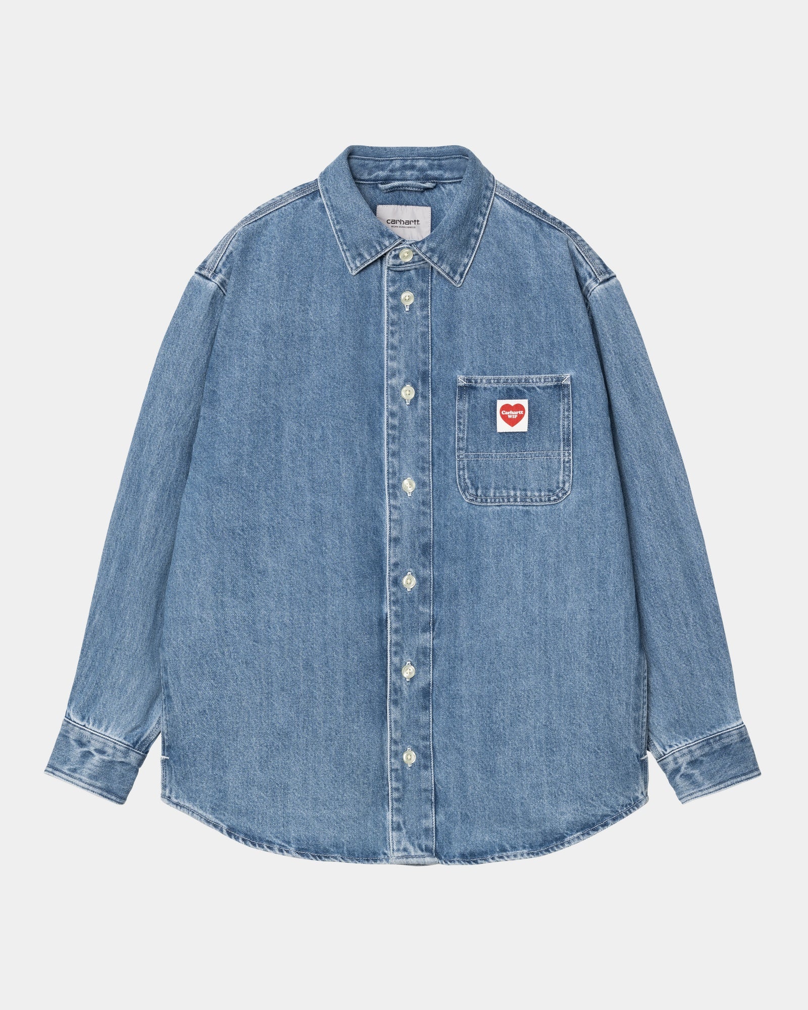 Premium Nash Shirt for Men - Stone Washed Blue Casual Button Down Shirt | Office Wear, Date Night & Weekend Outfits