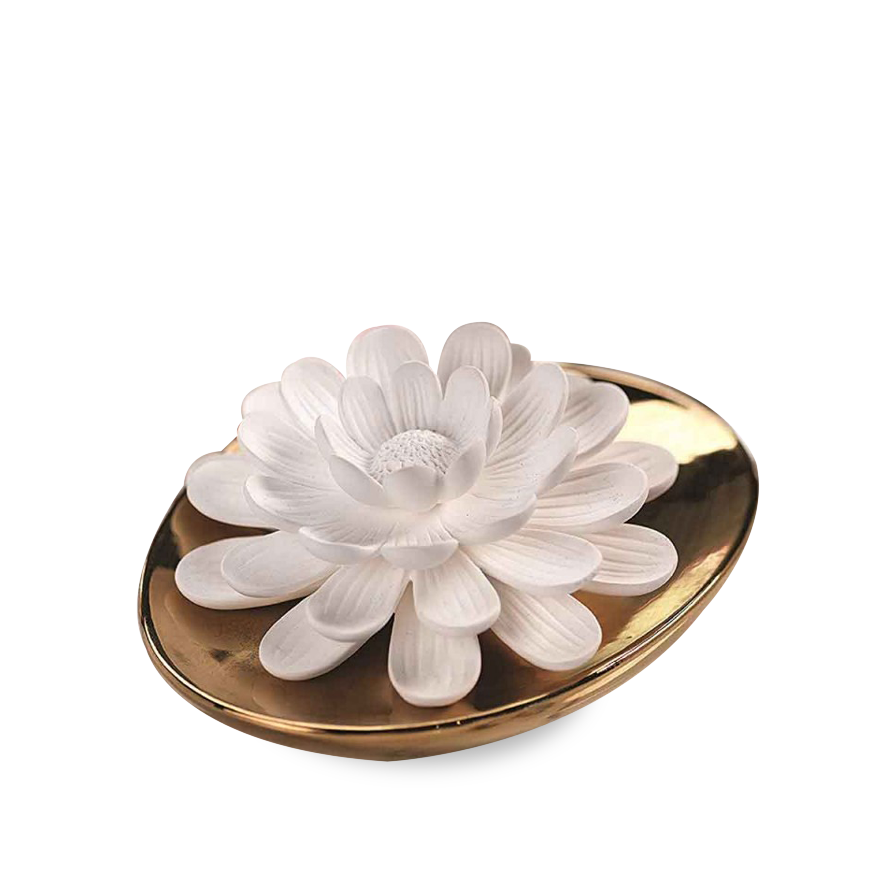 Dream Porcelain Flower Diffuser - Elegant Home Fragrance Oil Diffuser with Natural Reed Sticks, Perfect for Living Room, Bedroom, Office & Spa Relaxation