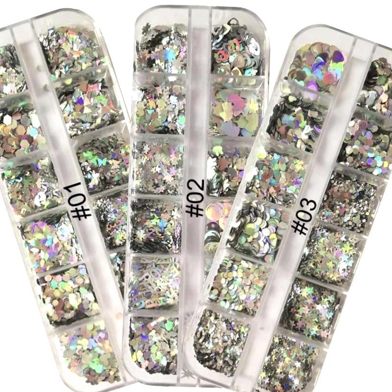 Silver Holographic Sequins Tray - Elegant Party Decor for Weddings, Birthdays & Home Decor | Perfect for Jewelry Display, Makeup Organizer & Centerpiece Decorations