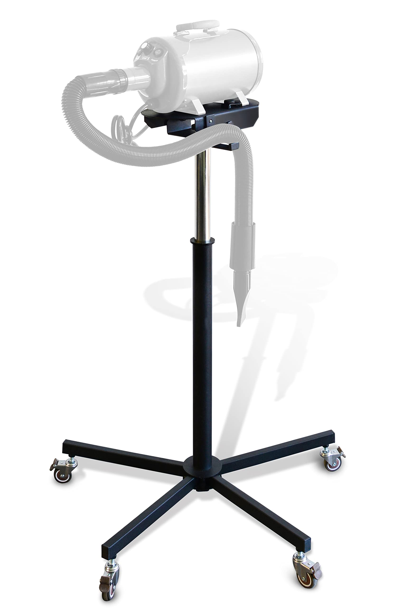 SHELANDY Portable Pet Hair Dryer Stand with Wheels & Hose Holder - Perfect for Grooming Dogs, Cats, and Small Animals at Home or Pet Salons