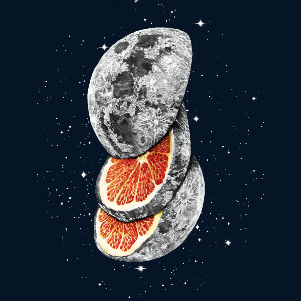 Design By Humans Unisex Lunar Fruit by JPOrmiston Sweatshirt - Soft Cotton Pullover Hoodie for Men & Women - Perfect for Casual Wear, Street Style & Gifts