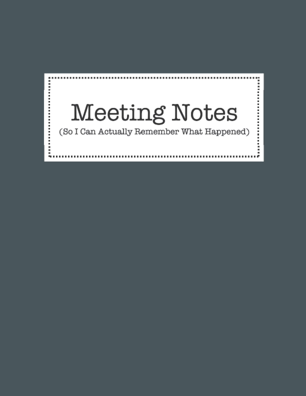 Professional Meeting Notebook for Work - 8.5 x 11 Undated Business Planner with Agenda & Organizer | Perfect for Office Meetings, Conference Notes & Project Planning