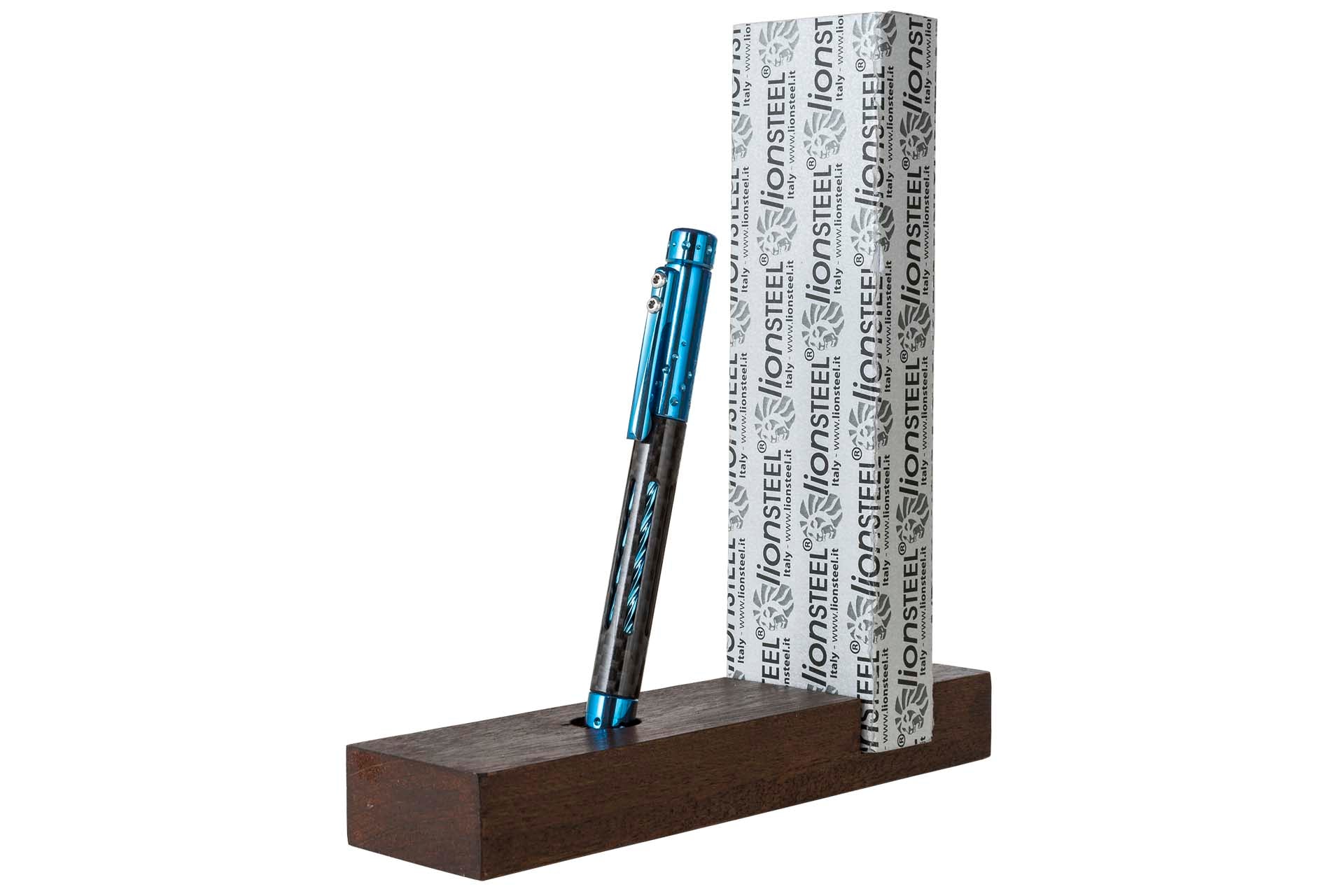 Lionsteel Nyala Pen - Damascus Steel & Bronze Finish - Premium EDC Pocket Pen for Writing, Gifting & Collecting