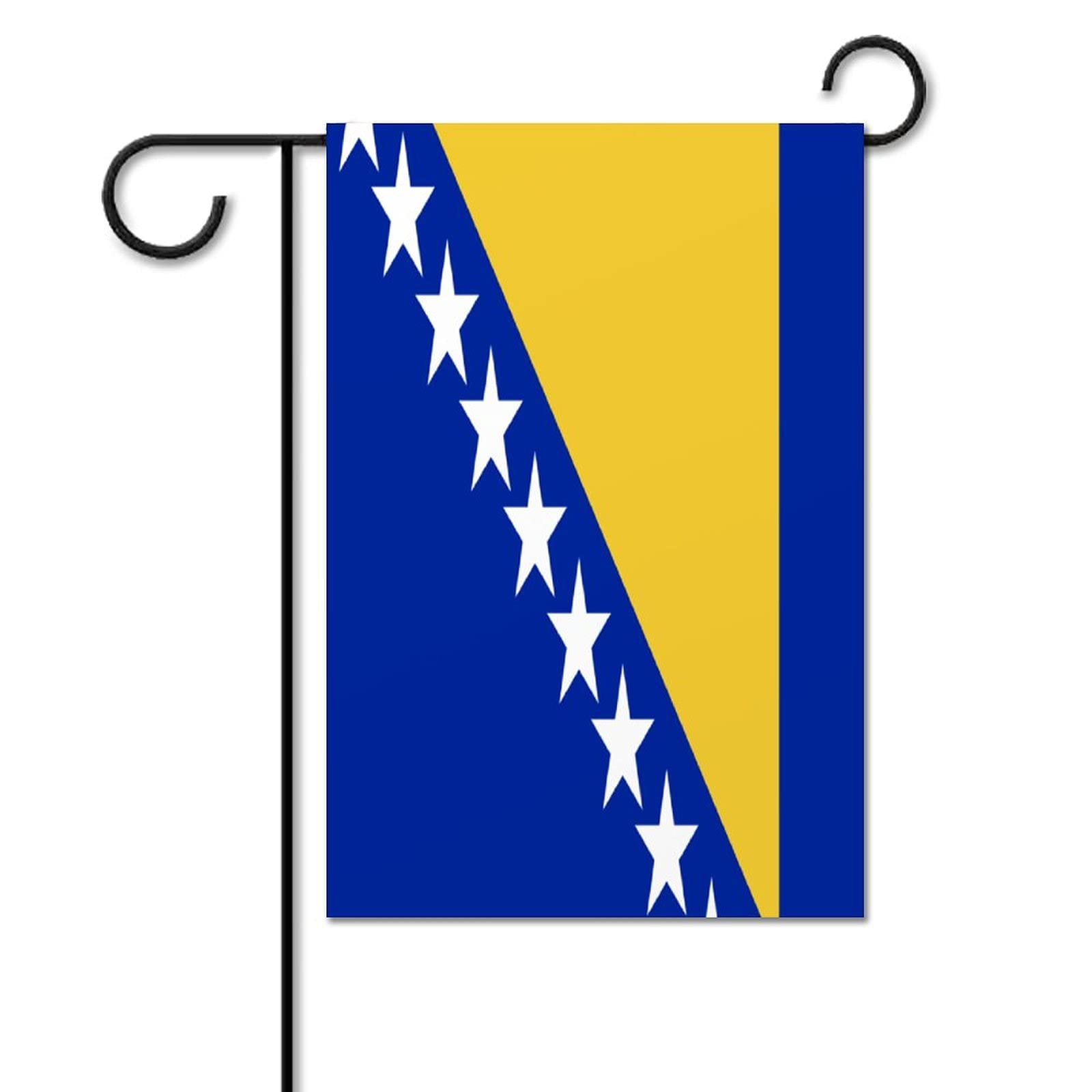 Bosnia and Herzegovina Flag - Double-Sided Outdoor Garden Flag for Yard, Lawn & Terrace Decor - Perfect for National Holidays, Sports Events & Home Garden Decoration