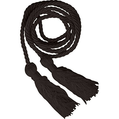 Jones School Supply - 50 Pack Black Honor Graduation Cords for High School & College Graduates - Perfect for Commencement Ceremonies, Honor Societies & Academic Achievements
