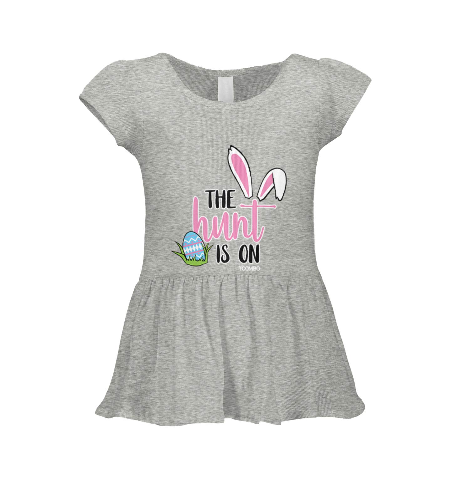 Easter Egg Bunny Baby Rib Dress for Infant & Toddler - Soft & Comfortable Easter Outfit for Girls & Boys - Perfect for Easter Egg Hunts, Photos & Family Gatherings