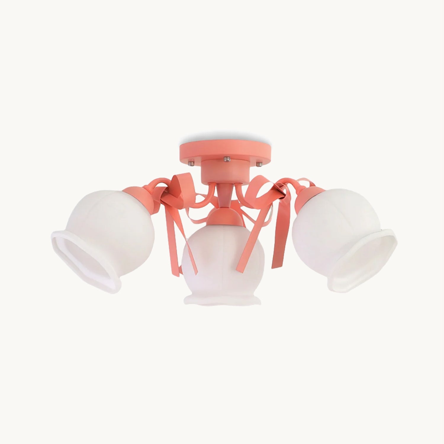 Modern Cream Glass Bud Ceiling Lamp - Vintage Style Pendant Light for Living Room, Bedroom & Dining Room - Elegant Home Decor Lighting Fixture
