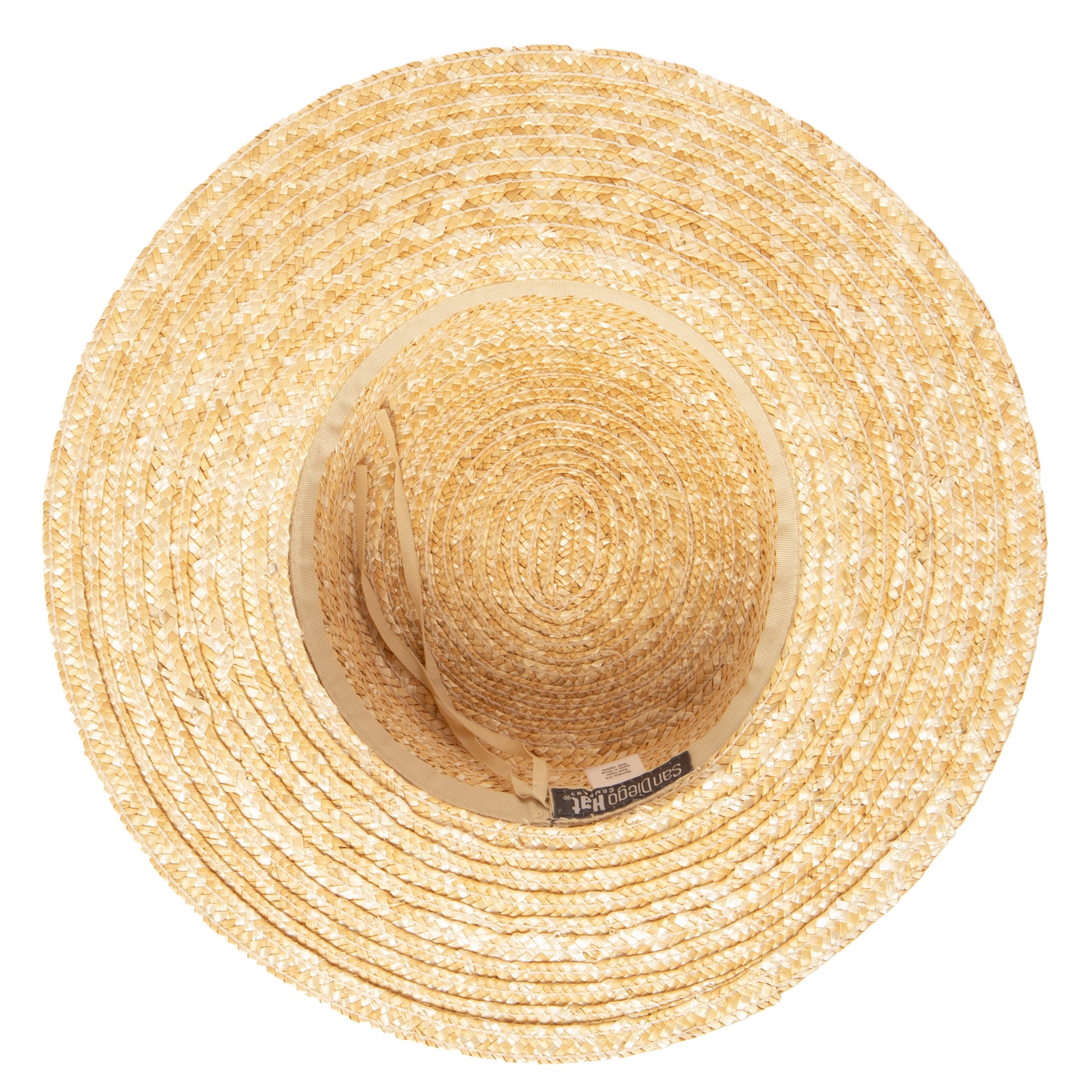 Stylish Women's Wheat Straw Boater Hat with Faux Leather Band - Perfect for Summer Beach Outings, Garden Parties & Outdoor Weddings