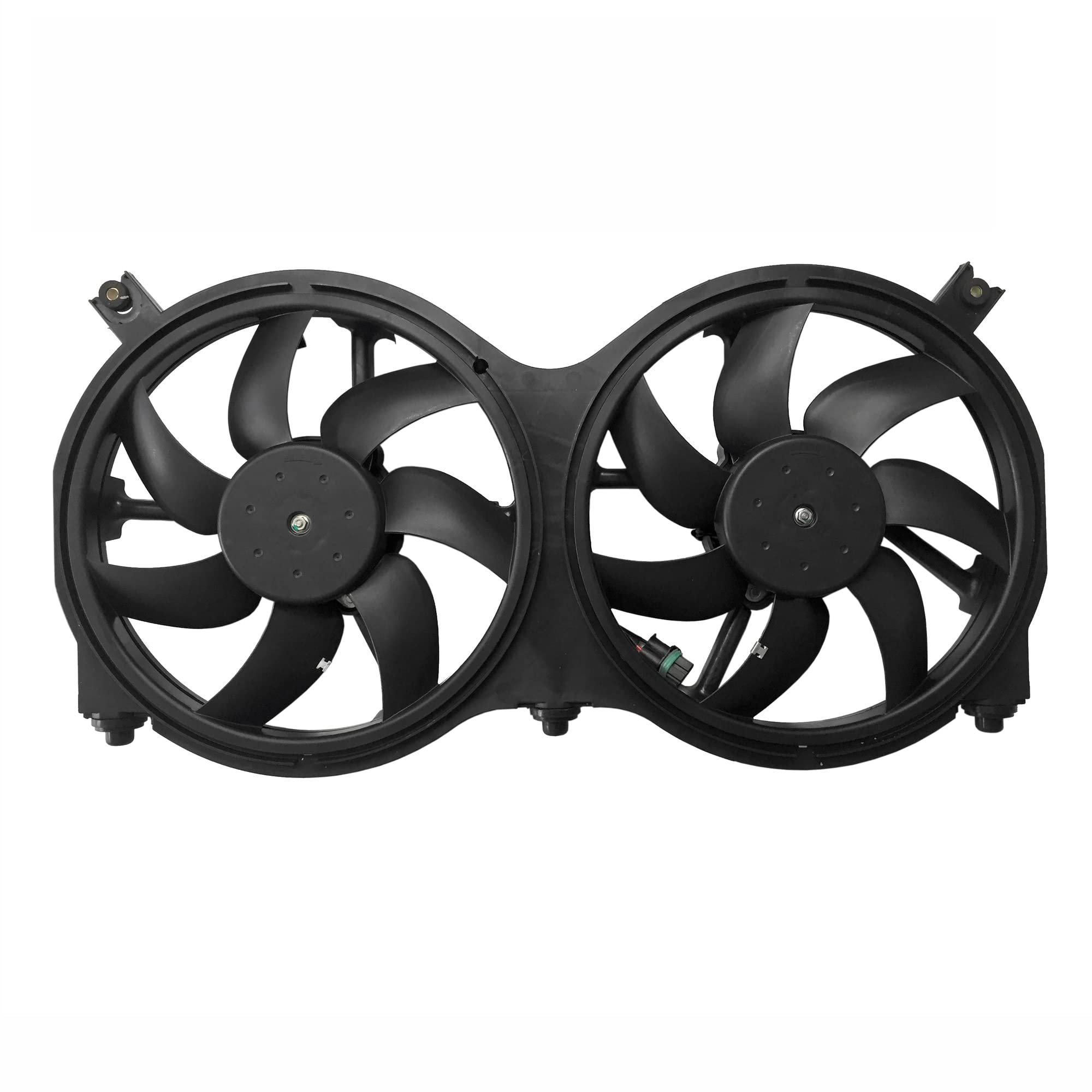 PartsFlow Radiator & Condenser Cooling Fan Replacement for 2014-2019 Infiniti QX60, 2013 Infiniti JX35, 2013-2018 Nissan Pathfinder (Part# 621-586) - OEM Fit, High Performance Cooling Solution for Hot Weather & Heavy Traffic Conditions
