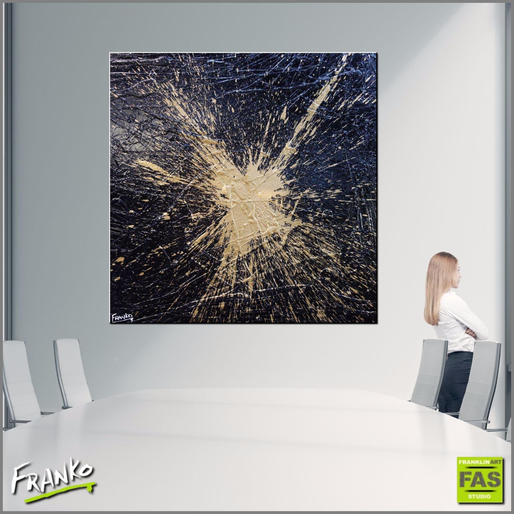24K Gold Leaf Abstract Wall Art - 47