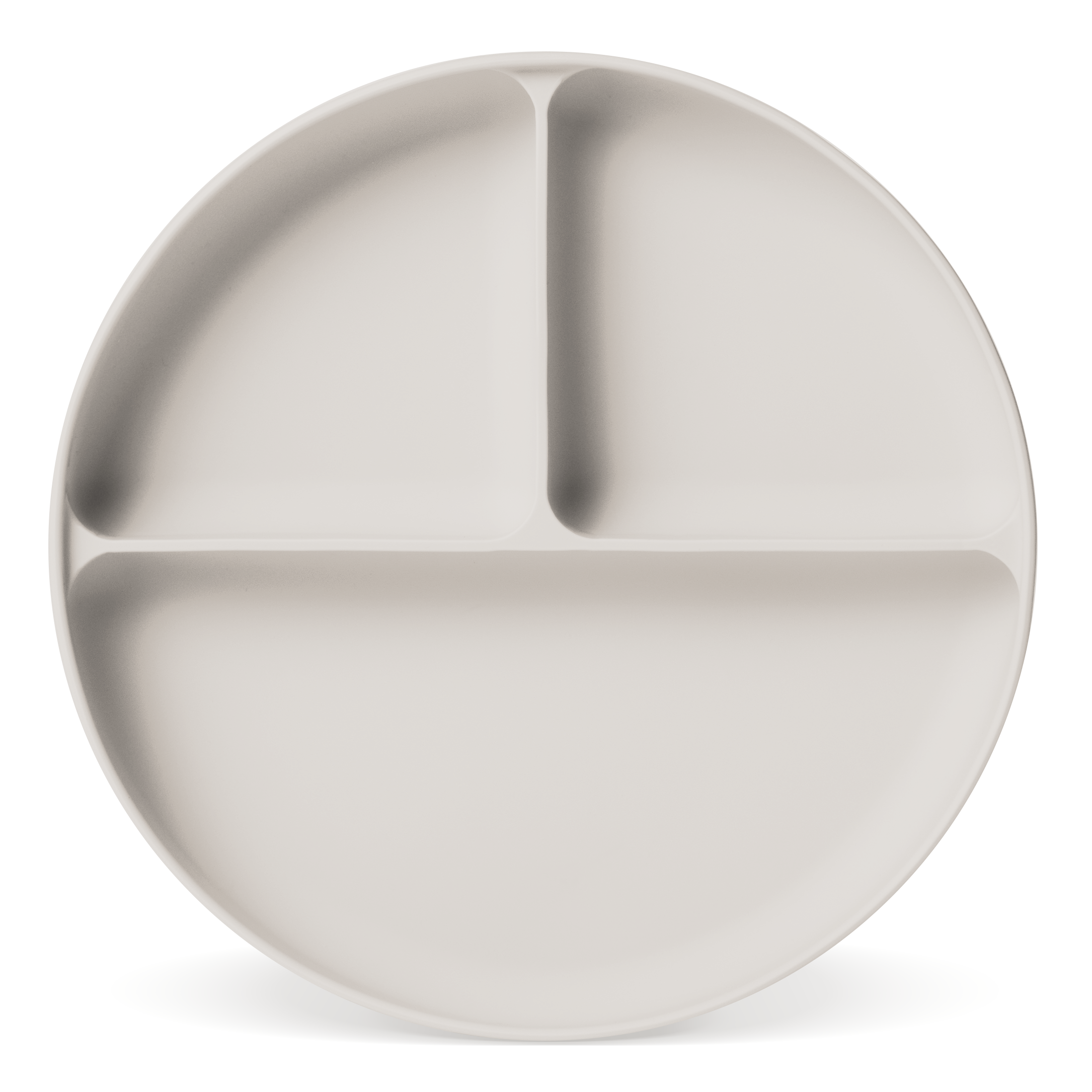 Parker Silicone Divided Plate - BPA-Free, Non-Slip Baby & Toddler Feeding Dish for Home, Travel & Daycare Use