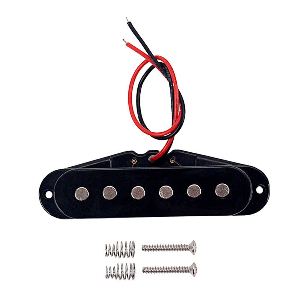 Single Coil Guitar Pickup for Electric Guitar - Middle Position, 50mm Pole Spacing | Replacement Part for Guitar Repair & Upgrade | Perfect for Blues, Rock & Metal Music