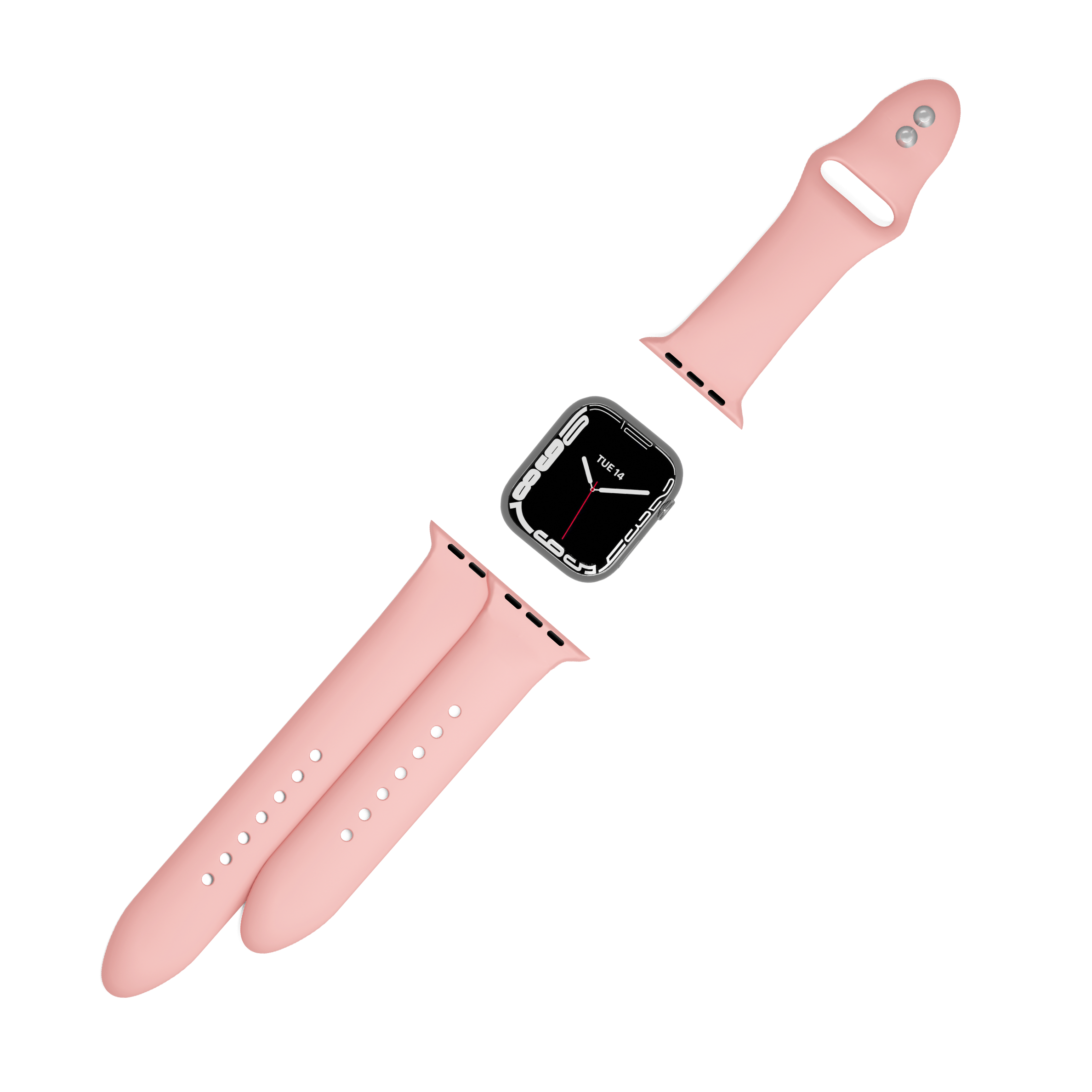 Premium Silicone Band for Apple Watch Series 3/4/5/6/7/SE - 38mm 40mm 41mm - Soft Comfortable Sport Strap - Perfect for Workouts, Running & Everyday Wear